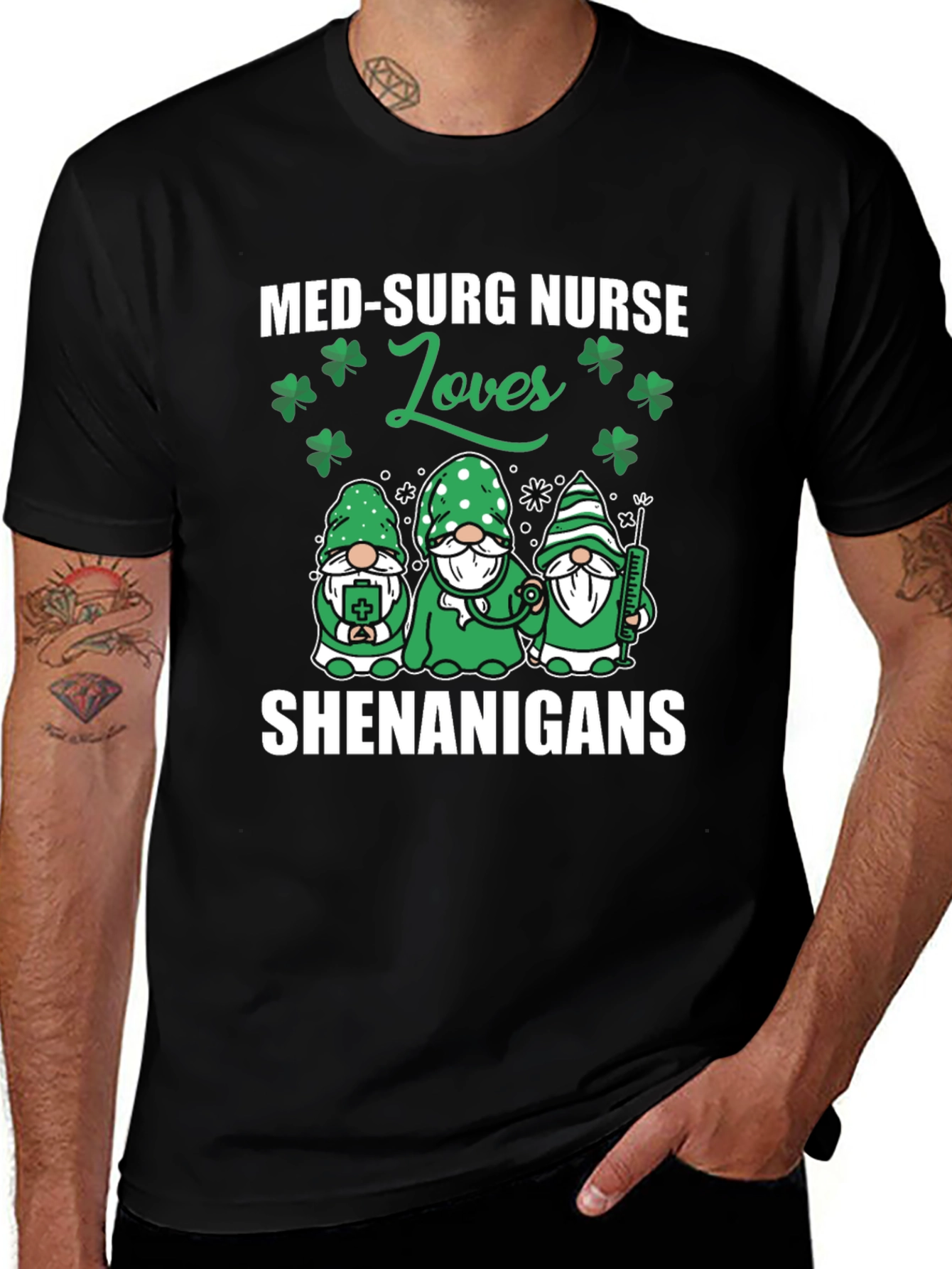 Med-Surg Nurse Loves Shenanigans St. Patrick's Day T-Shirt