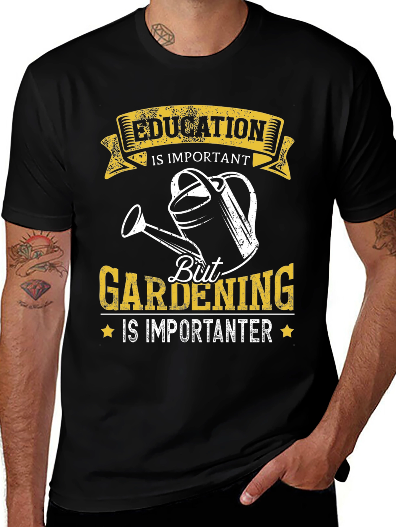 Gardening is Importanter T-Shirt - Funny Gardener Tee