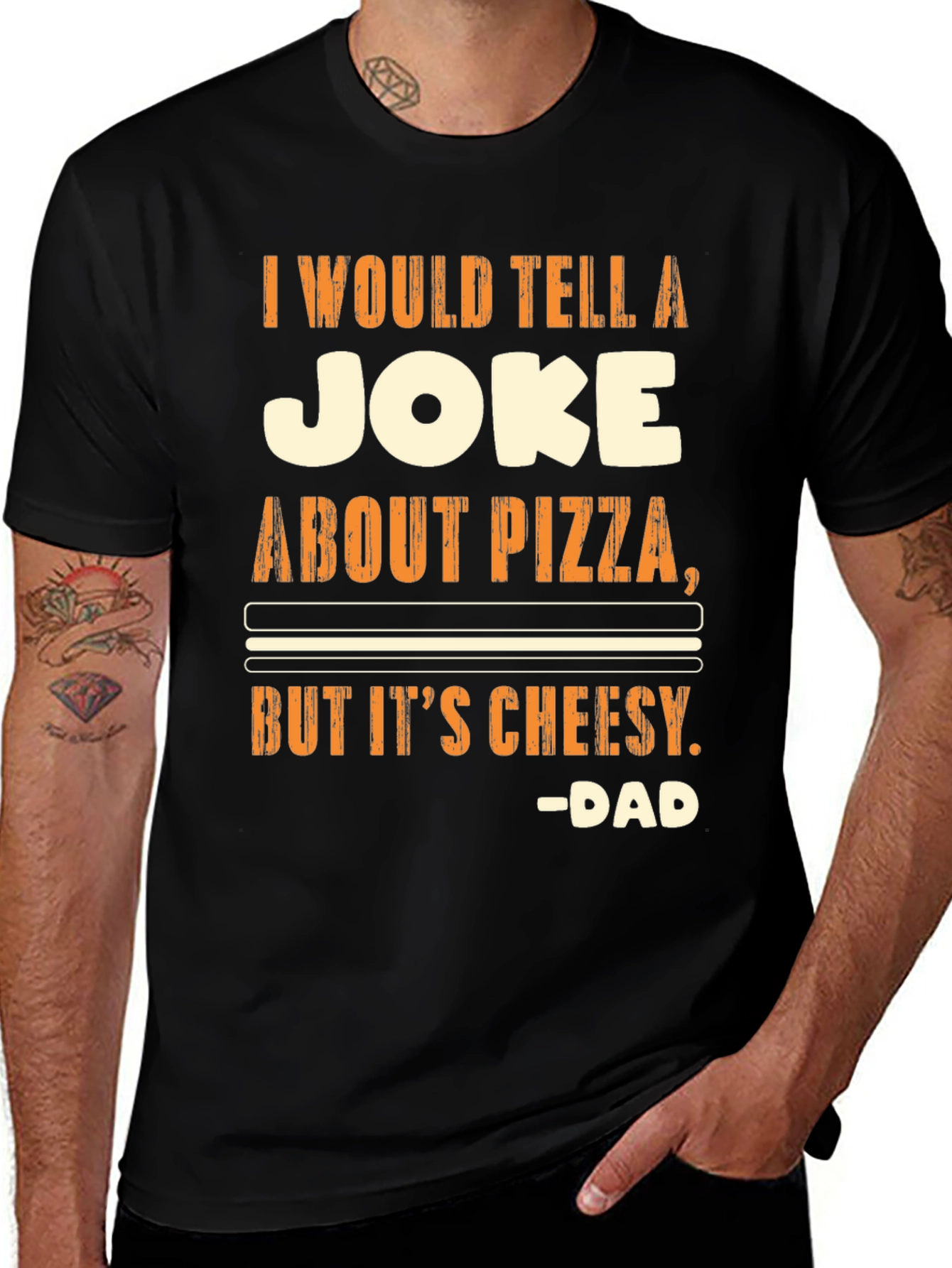 Variant 8 of Funny Pizza Joke T-Shirt - Cheesy Dad Humor