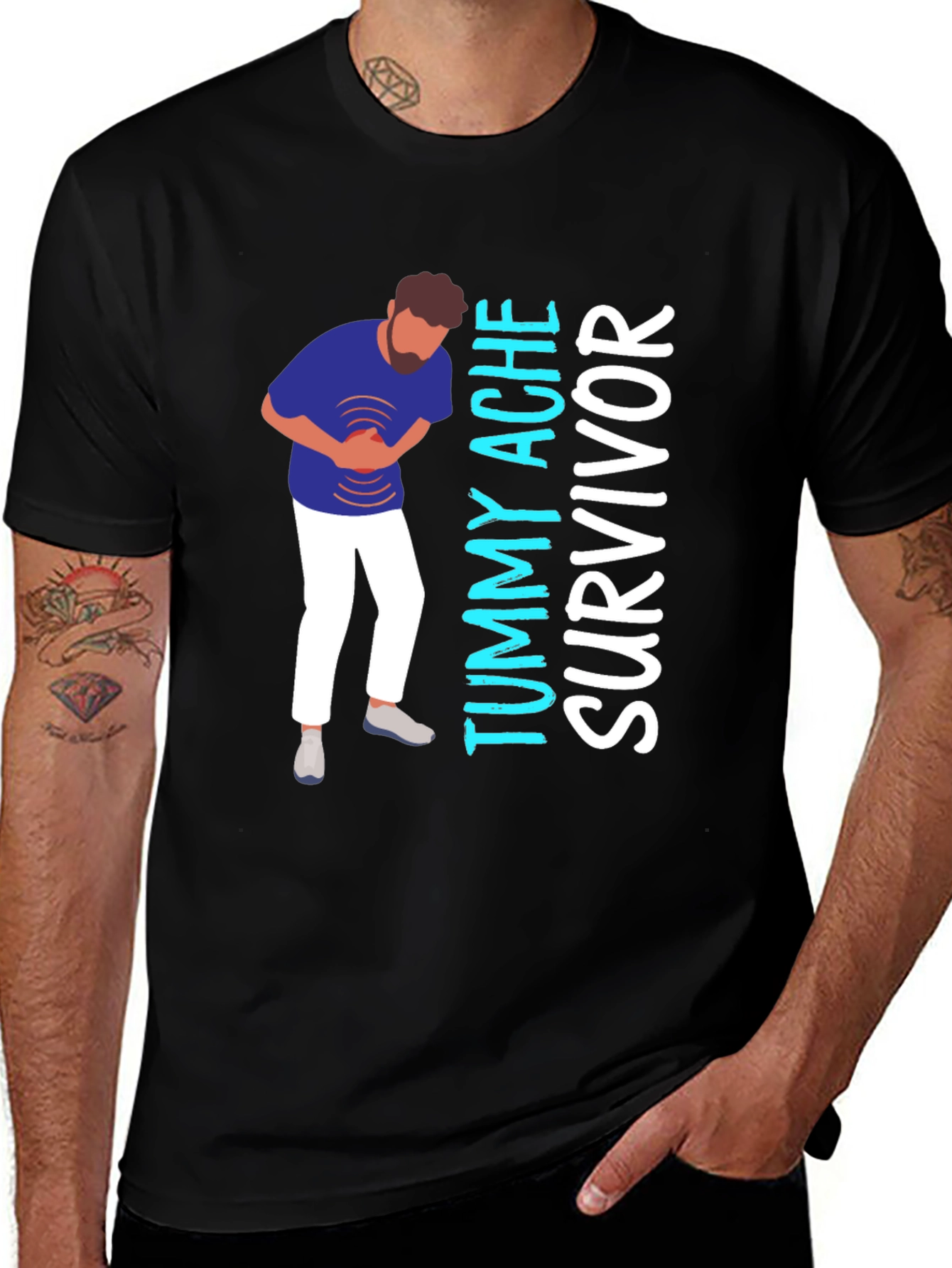 Variant 19 of Tummy Ache Survivor Graphic T-Shirt