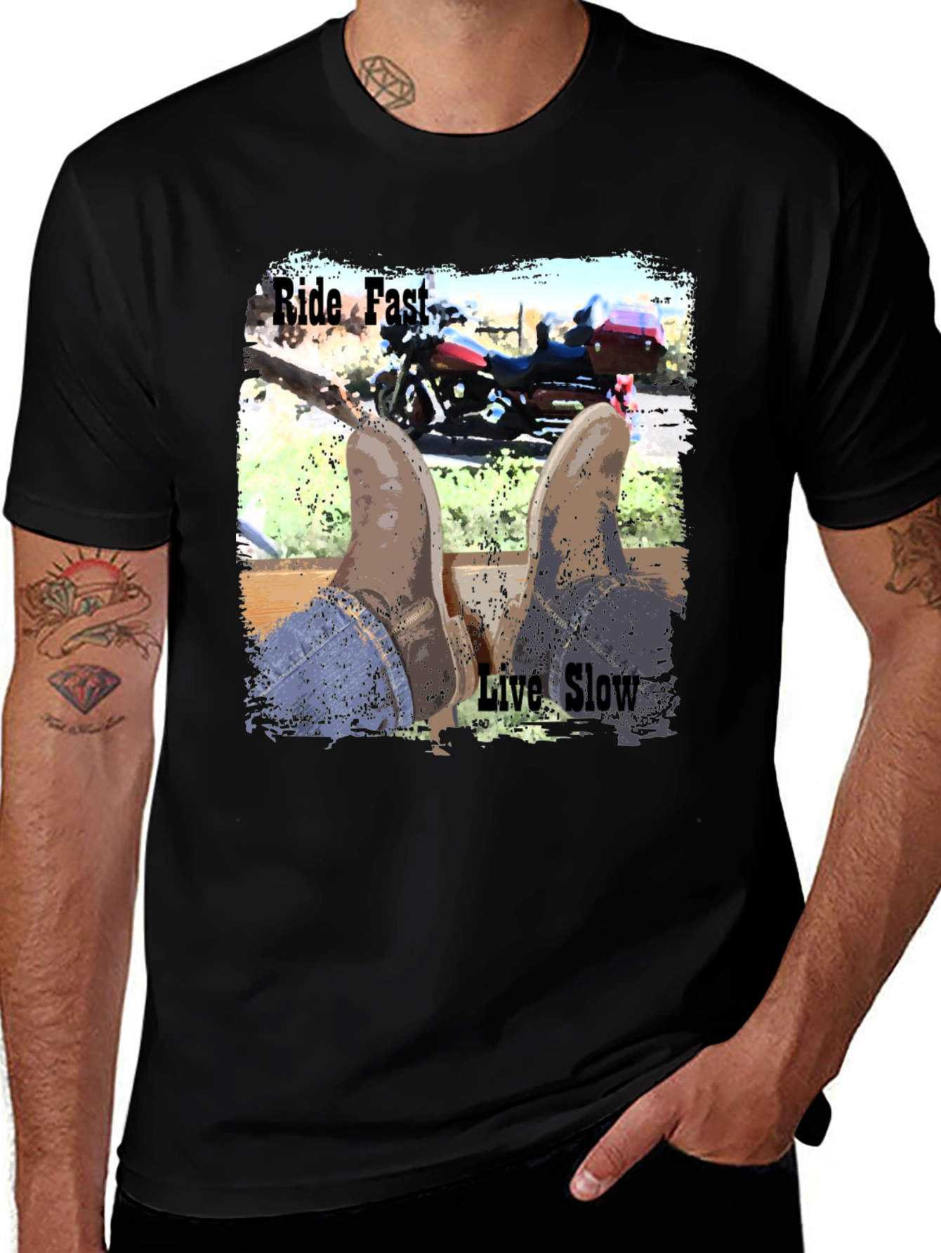 Ride Fast Live Slow T-Shirt