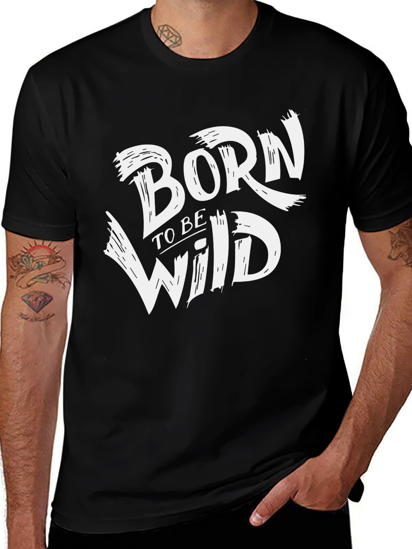 Variant 5 of Born To Be Wild Black T-Shirt