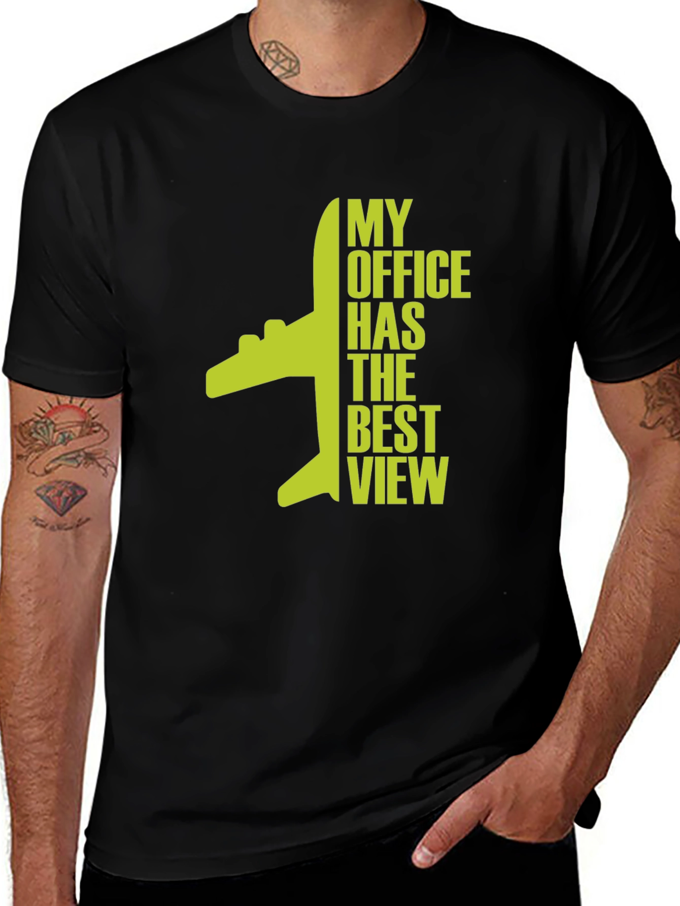 Variant 27 of My Office Has The Best View T-Shirt - Pilot Aviation Tee