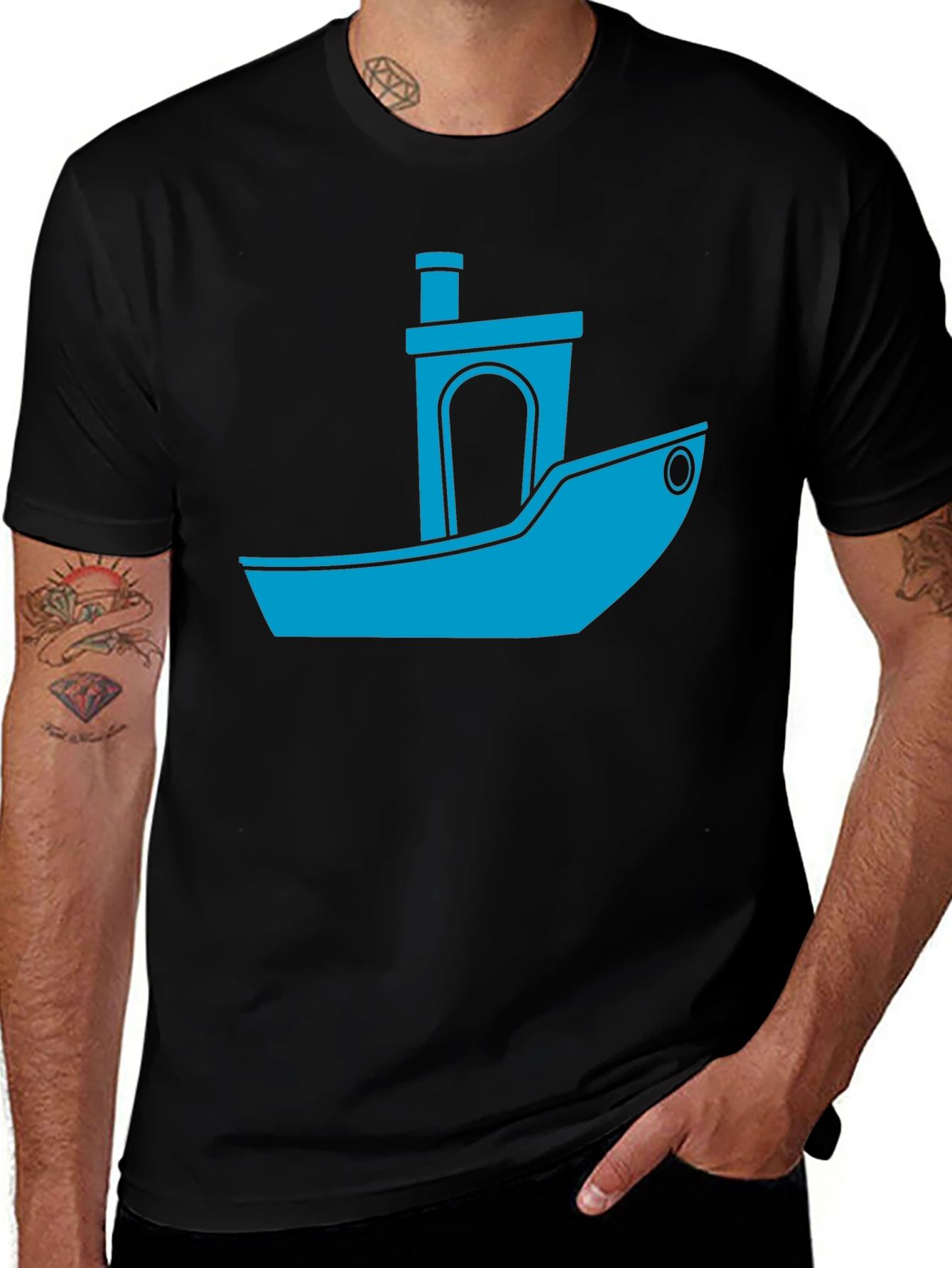 3D Printer Boat T-Shirt - Tech Enthusiast Apparel