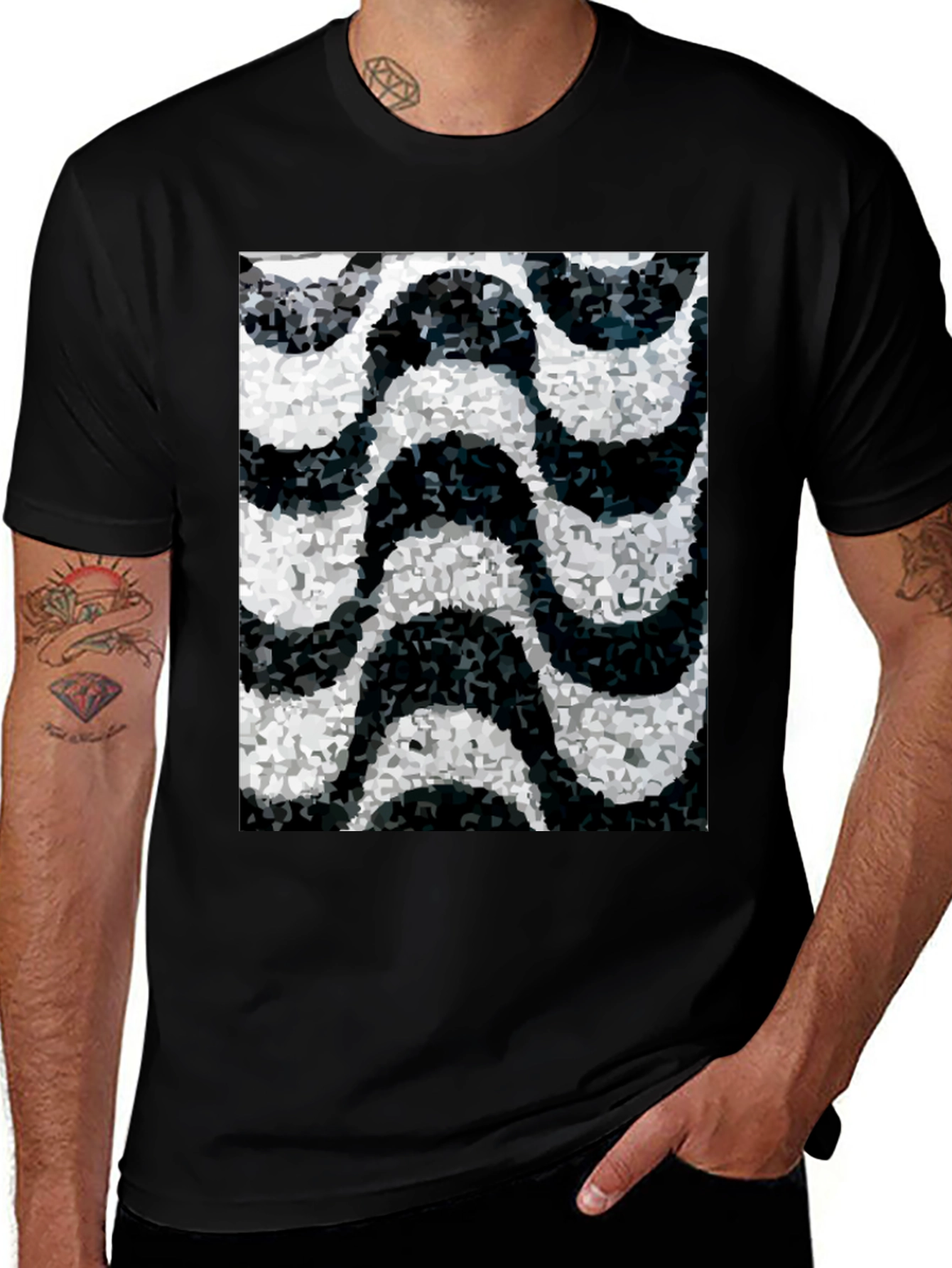 Variant 12 of Ipanema Waves T-Shirt - Black