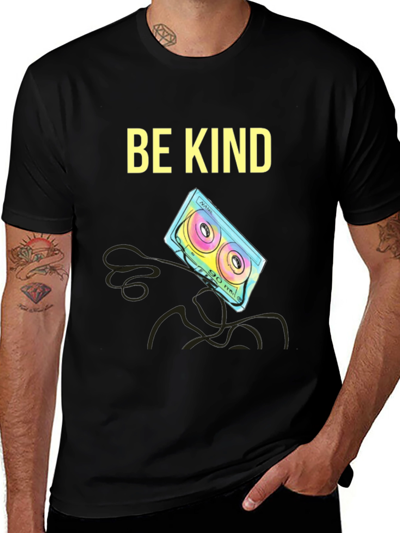 Variant 23 of Be Kind Cassette Tape Graphic Tee