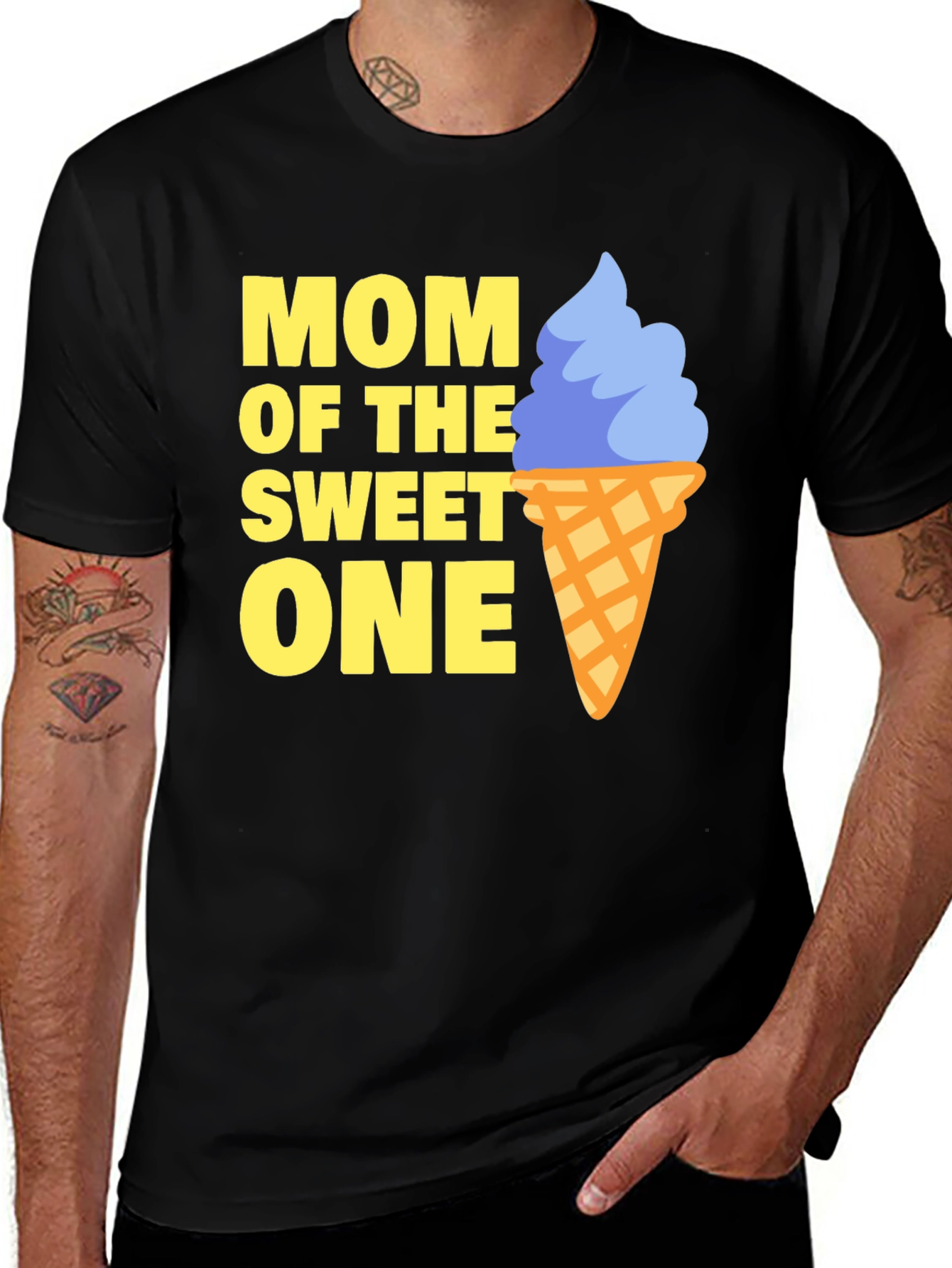 Mom of the Sweet One T-Shirt - Ice Cream Design