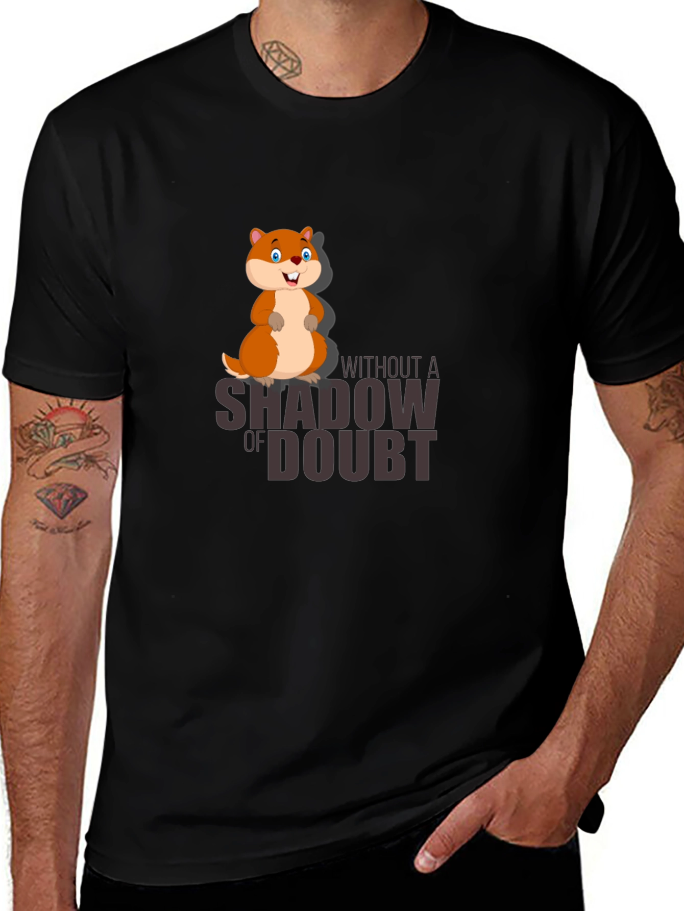 Variant 15 of Shadow of Doubt Black Graphic Tee