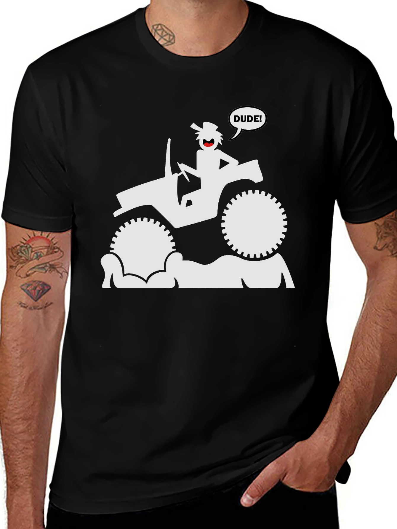 Variant 3 of Dude Jeep T-Shirt - Off Road Adventure