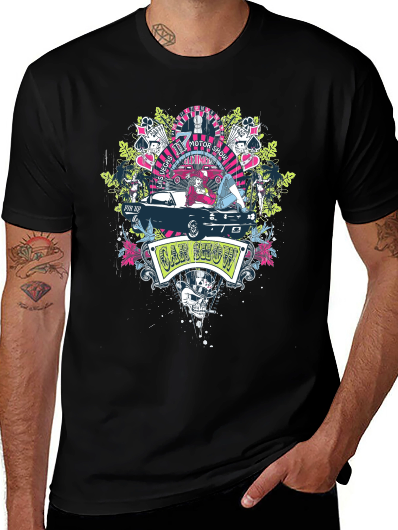 Variant 26 of Vintage Car Show Graphic T-Shirt