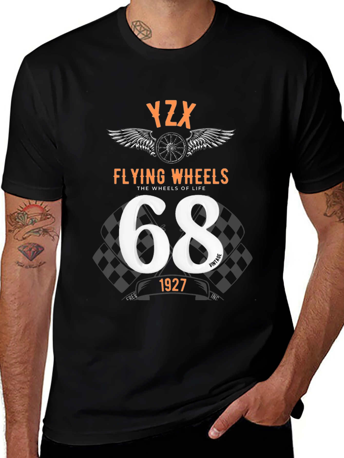 Variant 18 of Vintage Flying Wheels T-Shirt