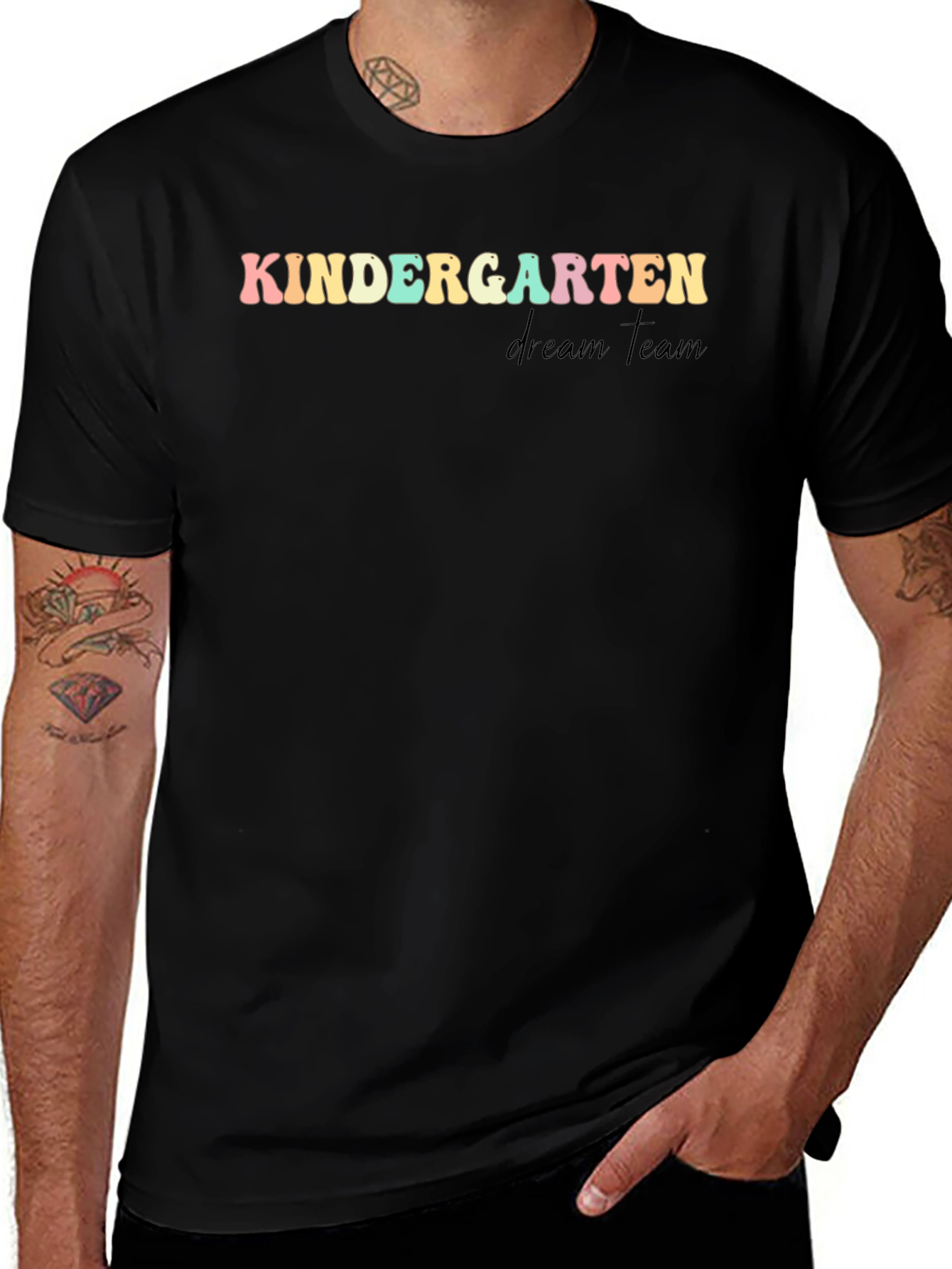 Variant 21 of Kindergarten Dream Team Black T-Shirt