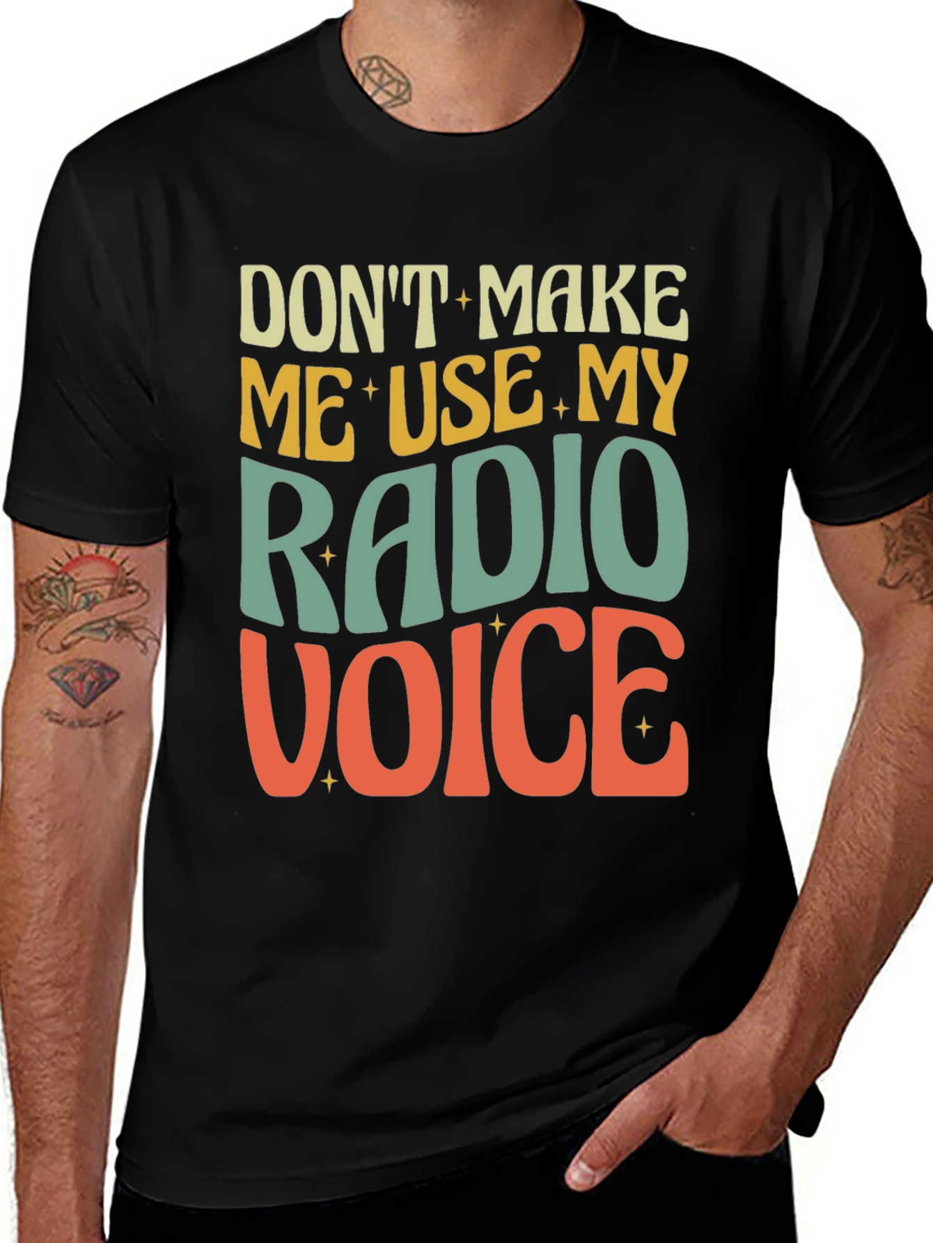 Variant 10 of Radio Voice T-Shirt - Funny Graphic Tee