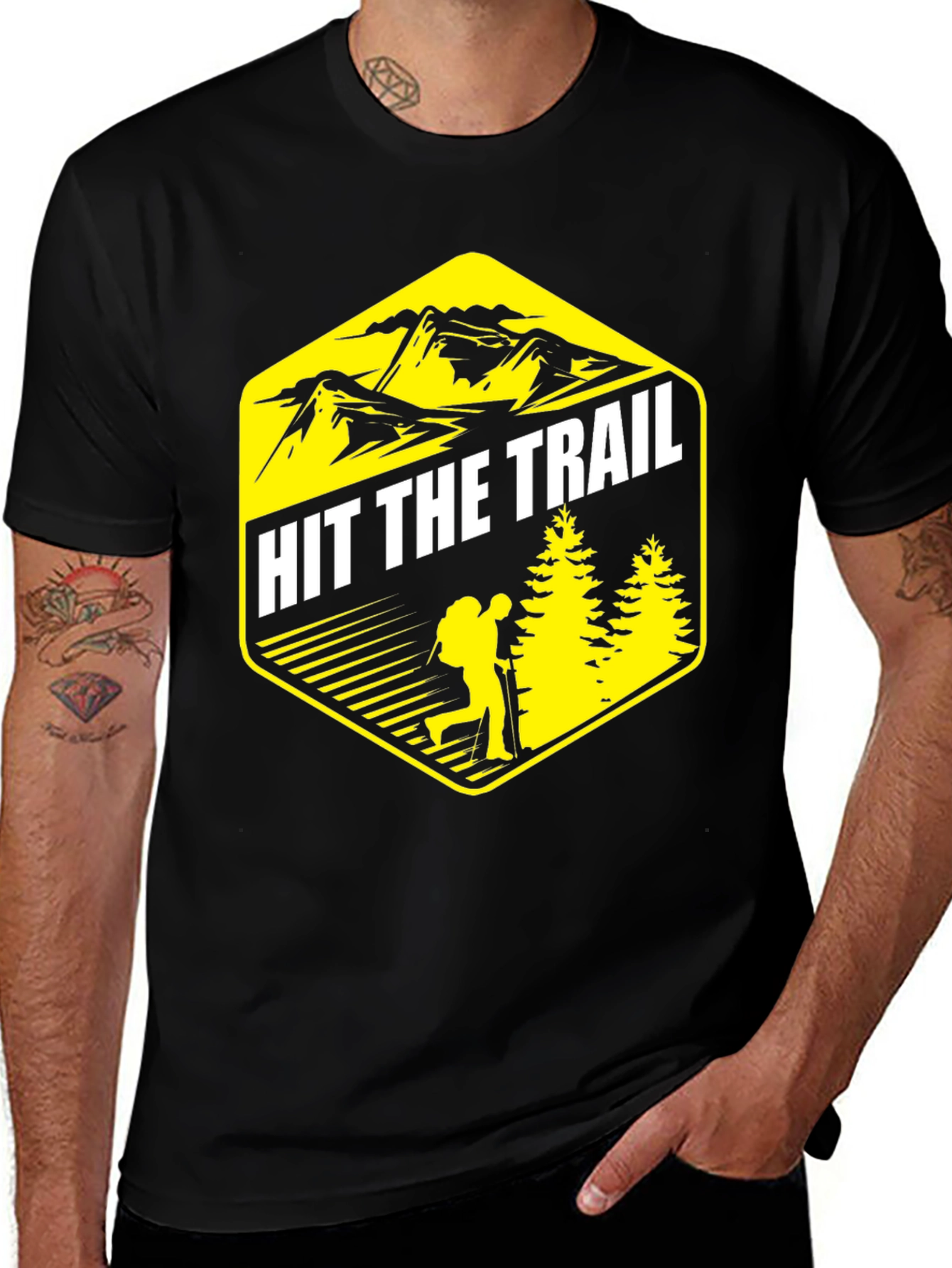 Variant 5 of Hit The Trail T-Shirt - Adventure Tee
