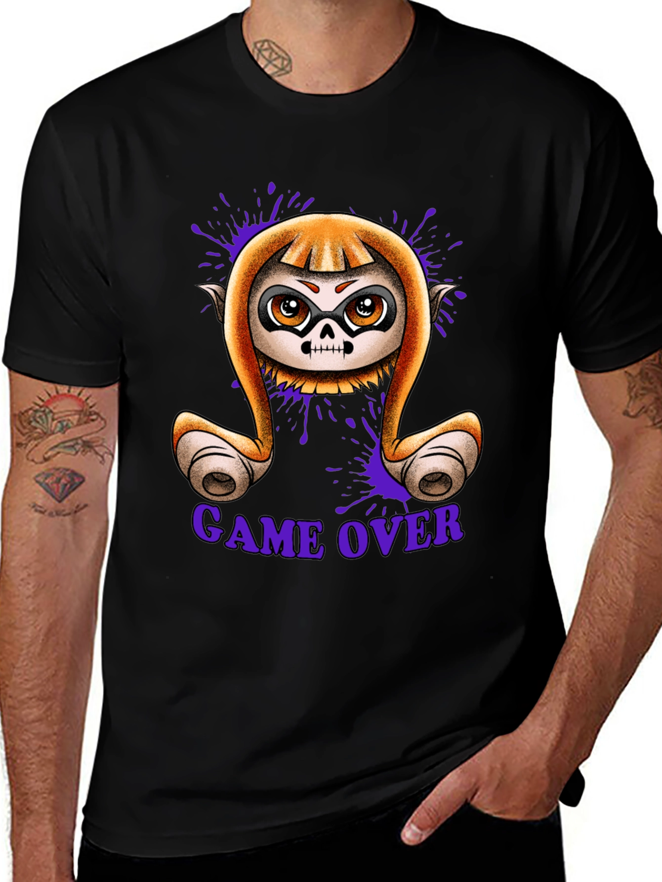 Variant 13 of Game Over Ink Splat T-Shirt