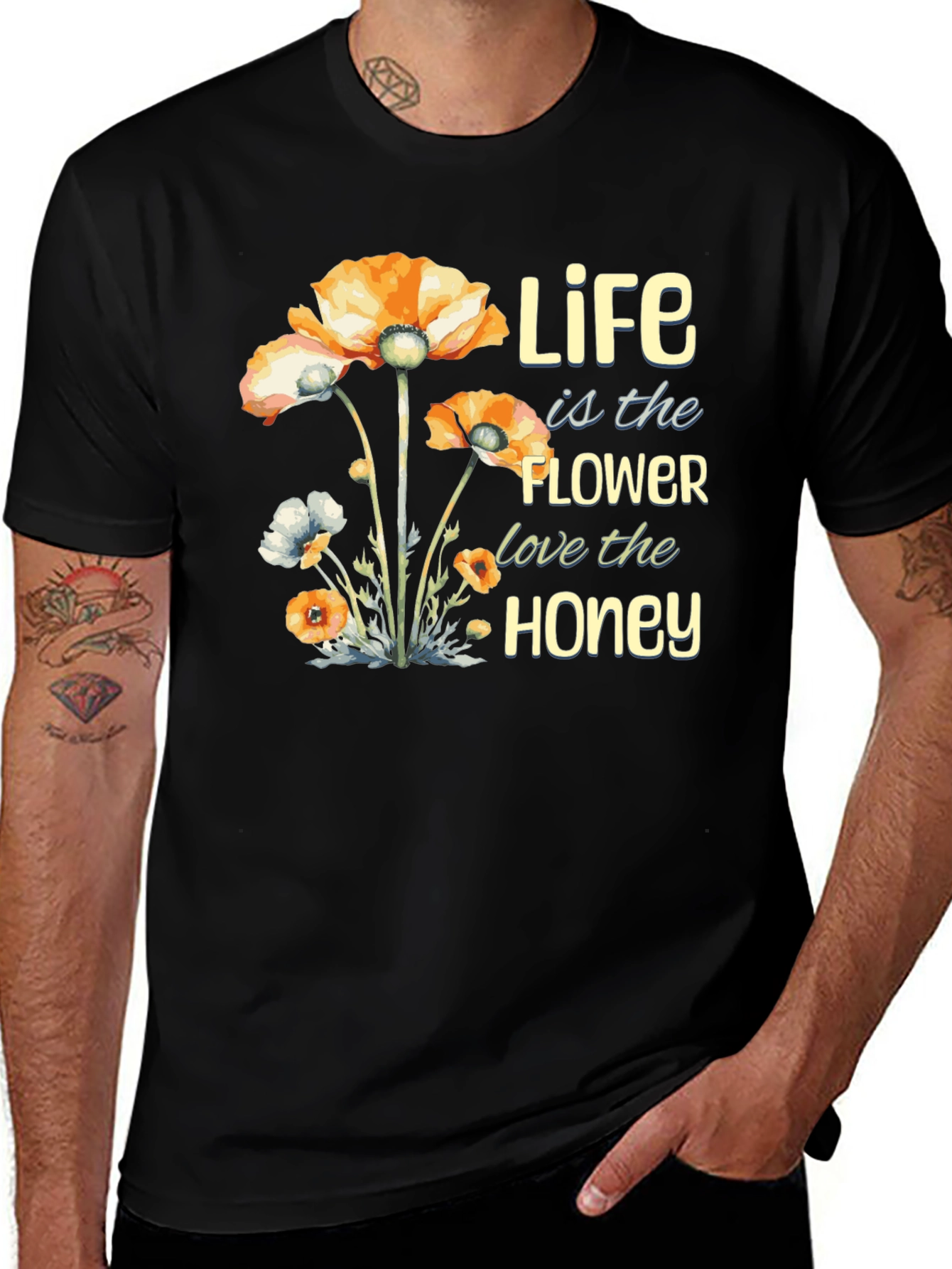 Variant 8 of Life is the Flower Graphic T-Shirt