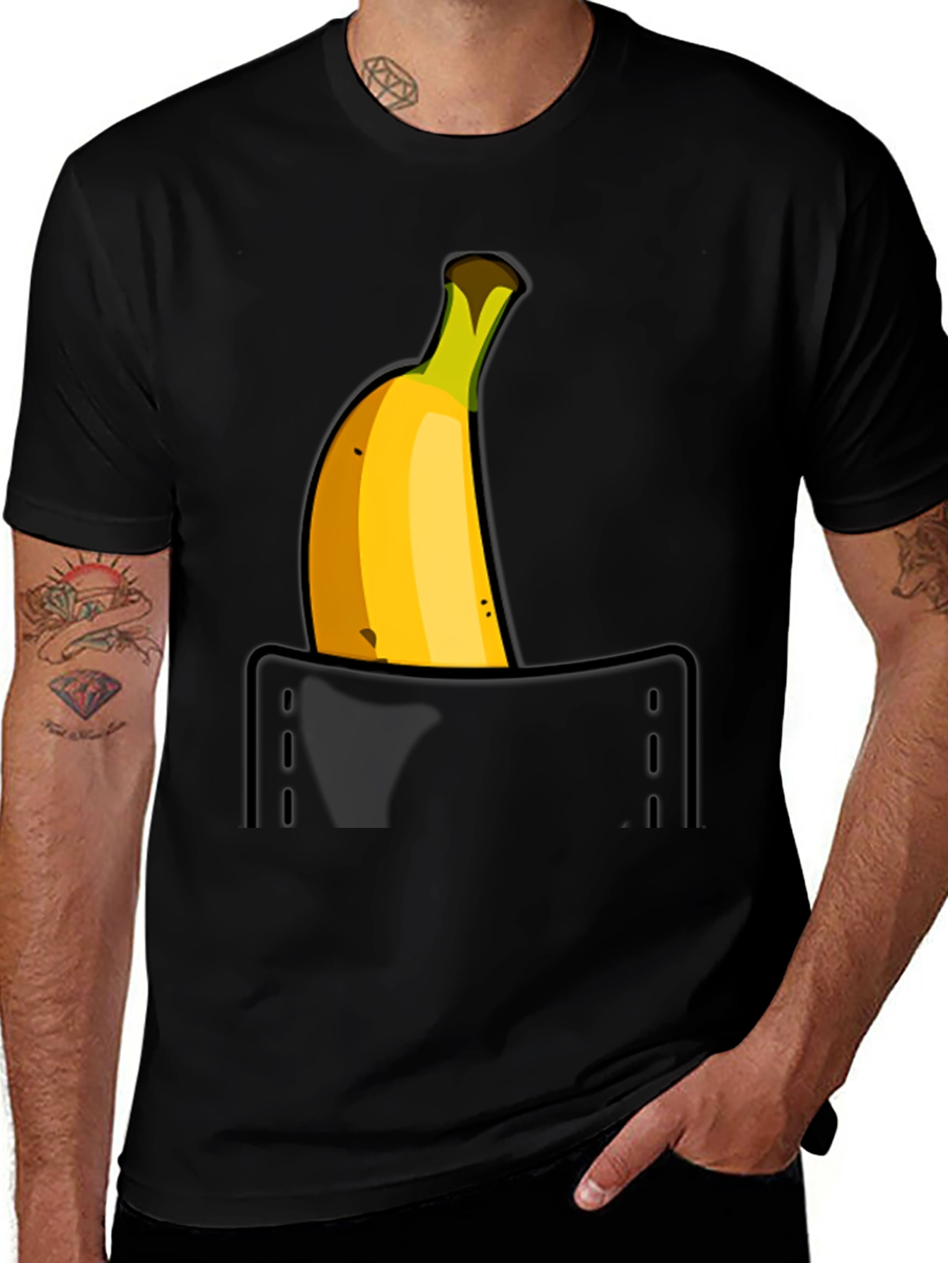 Variant 30 of Banana Pocket Graphic T-Shirt