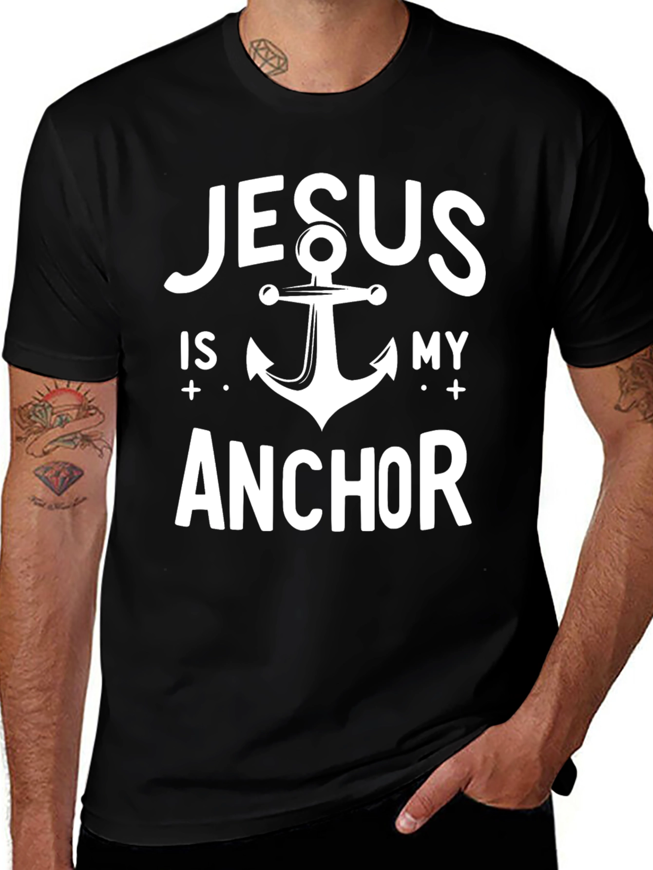 Variant 3 of Jesus is My Anchor Graphic T-Shirt