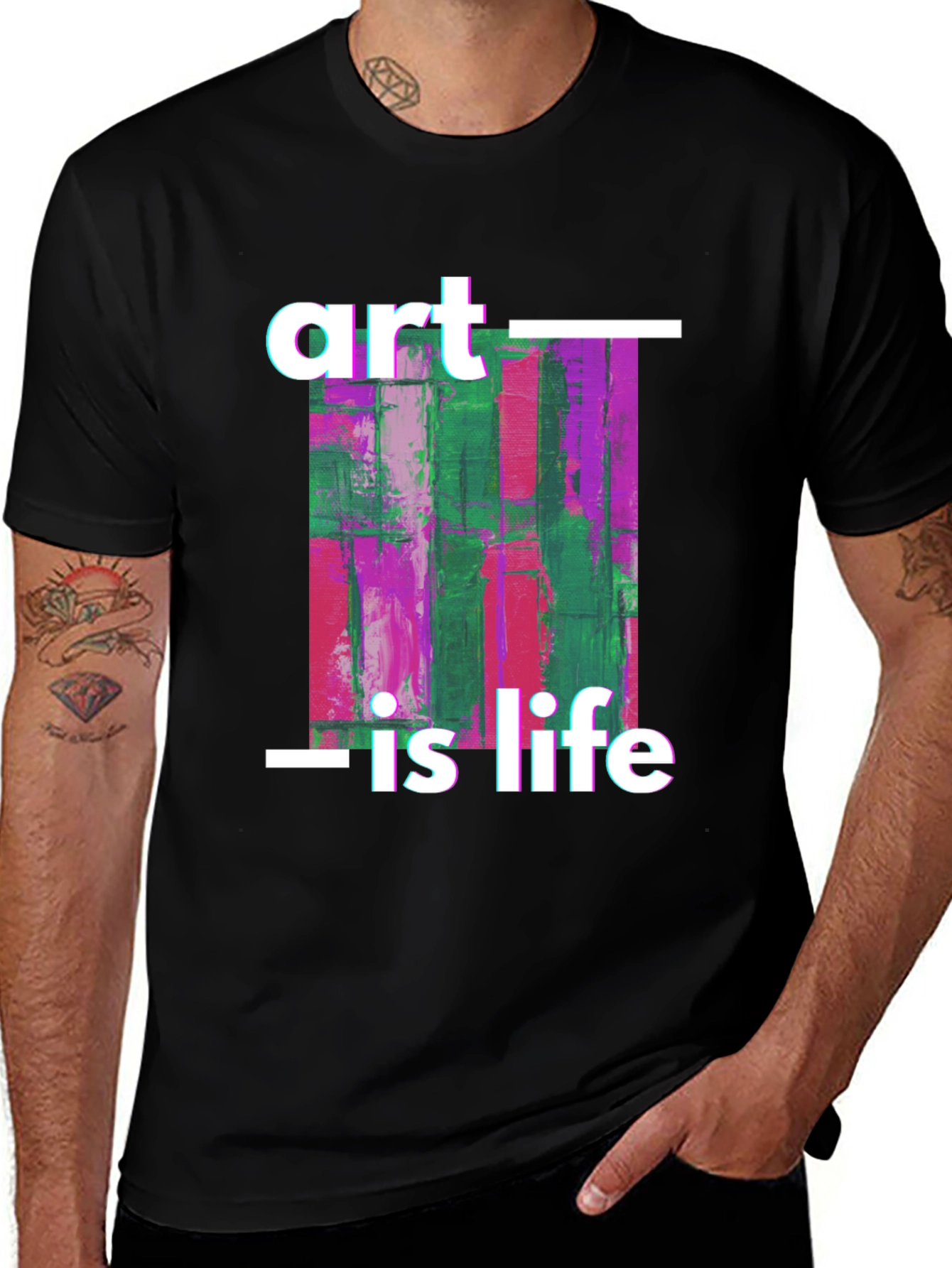 Art is Life Graphic Tee - Black Unisex T-Shirt