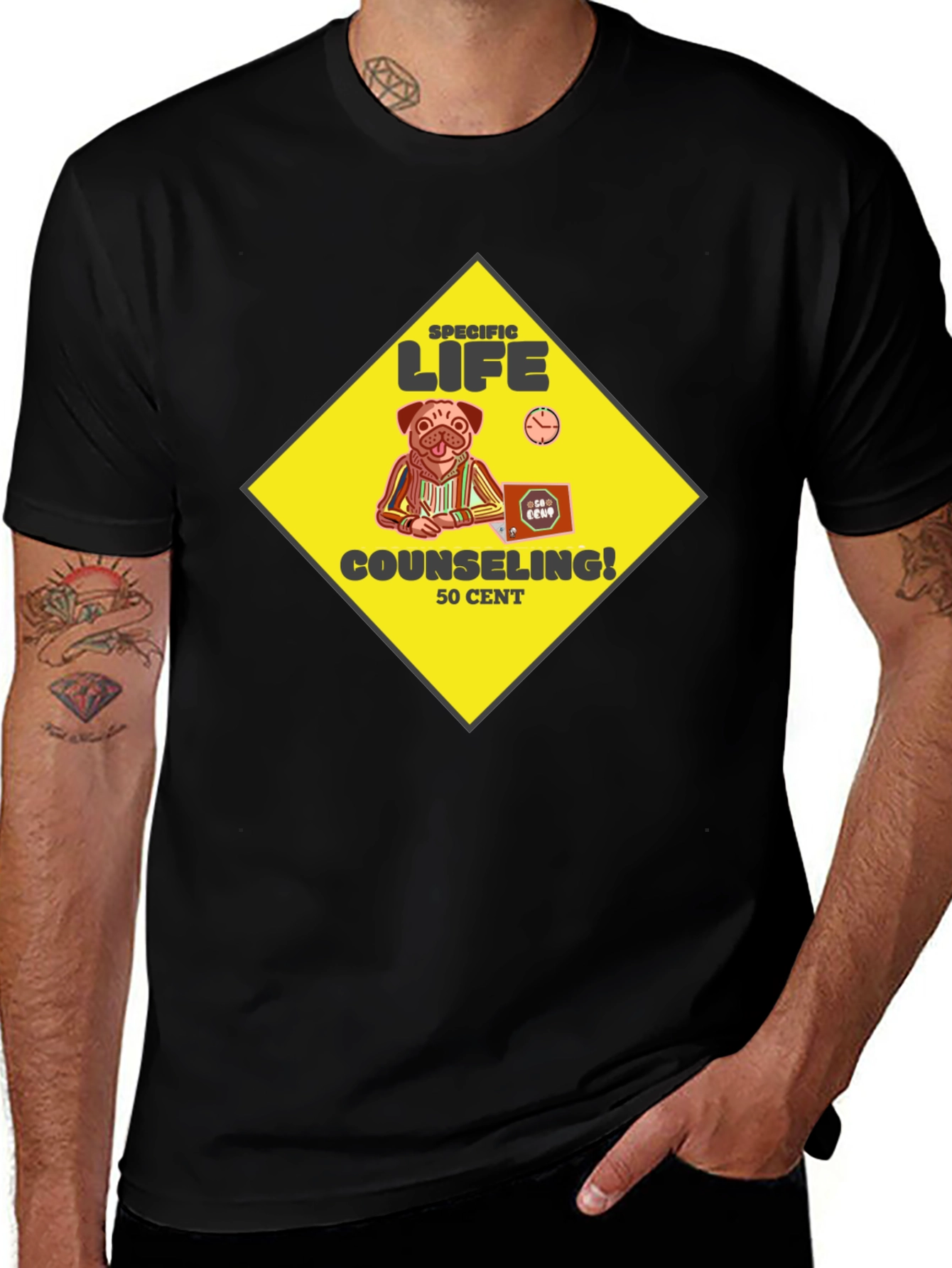 Variant 8 of Specific Life Counseling T-Shirt - 50 Cent