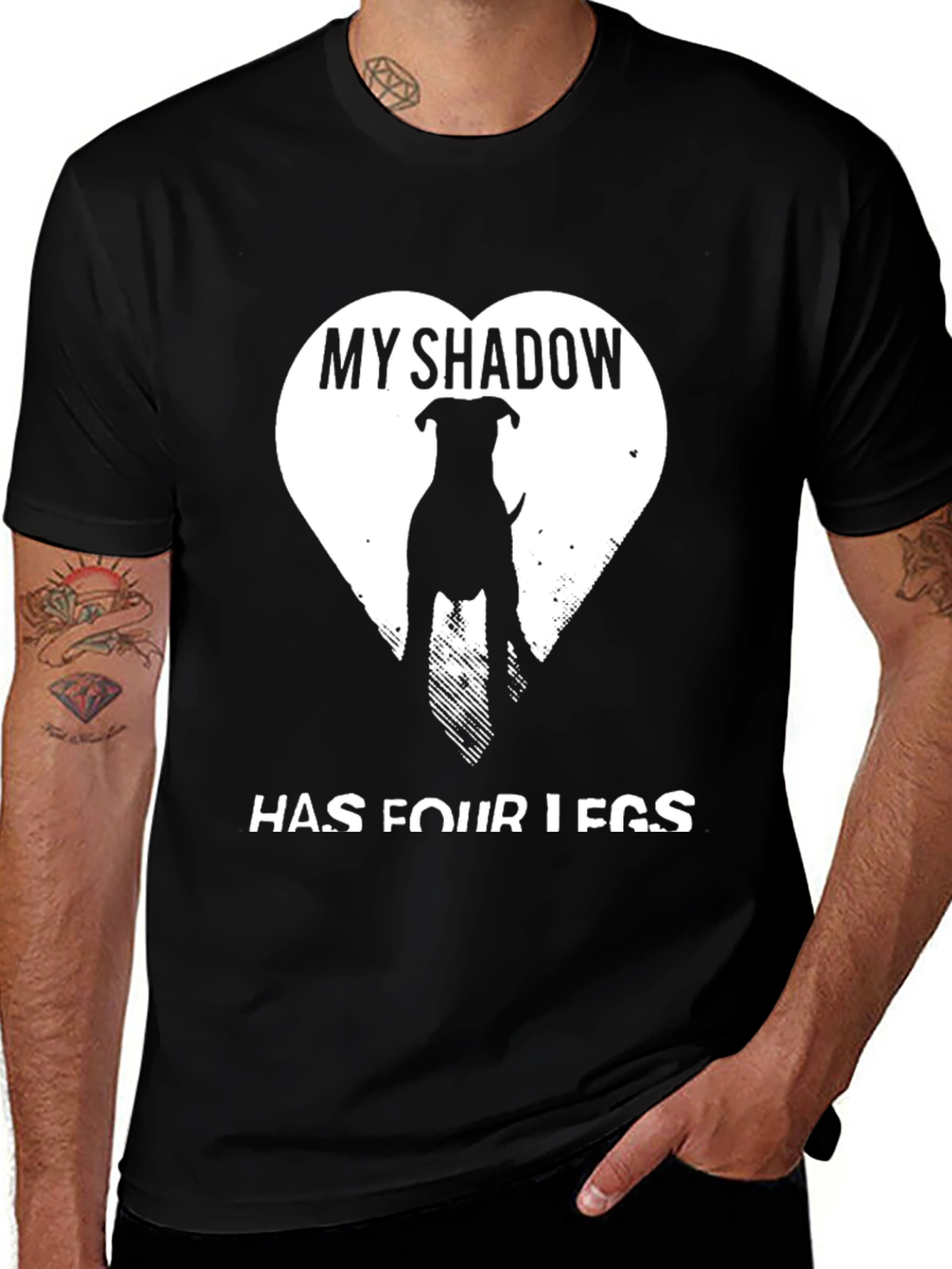 Variant 21 of My Shadow Has Four Legs Dog Lover T-Shirt