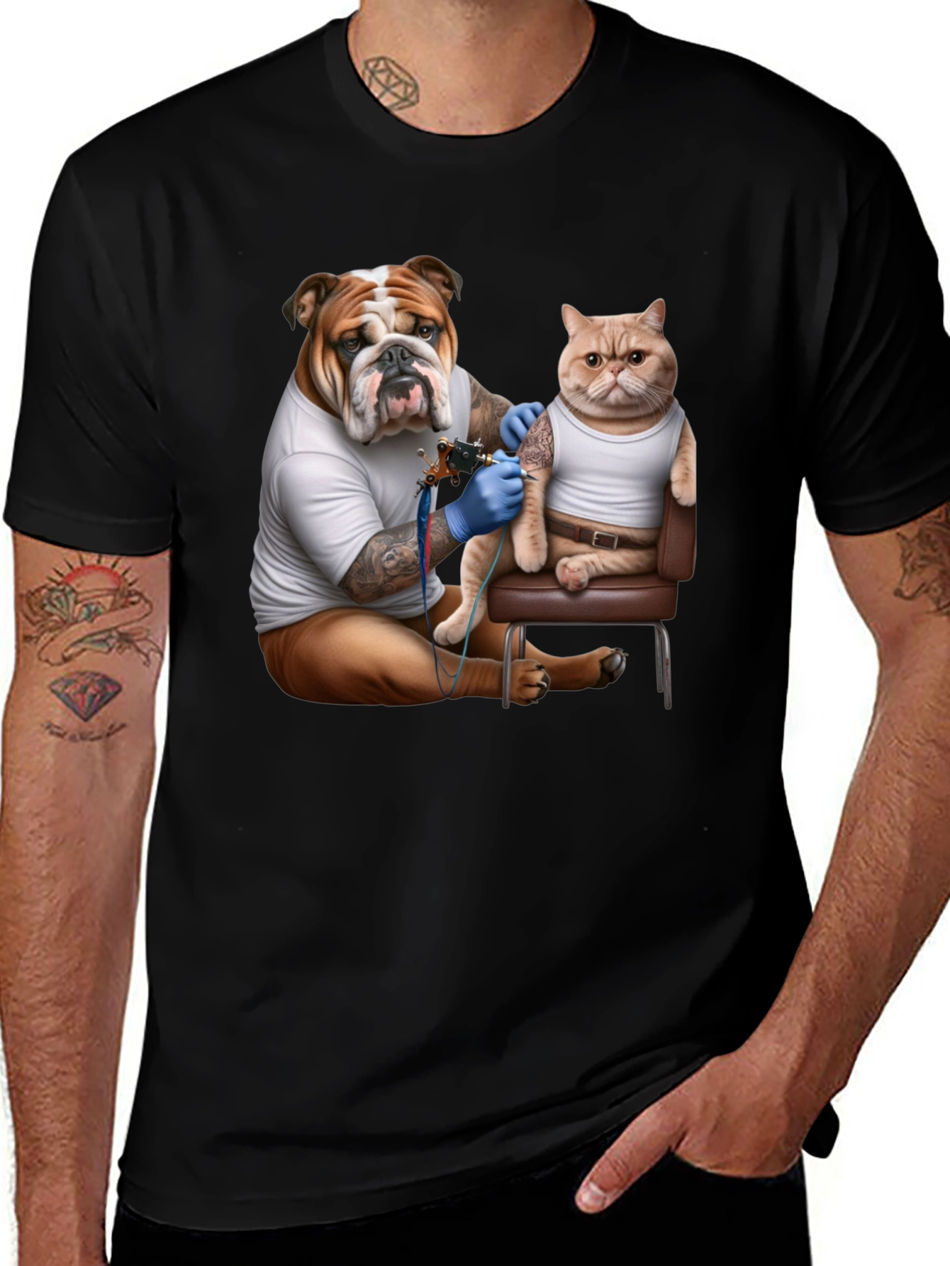 Variant 2 of Dog Tattoo Artist T-Shirt