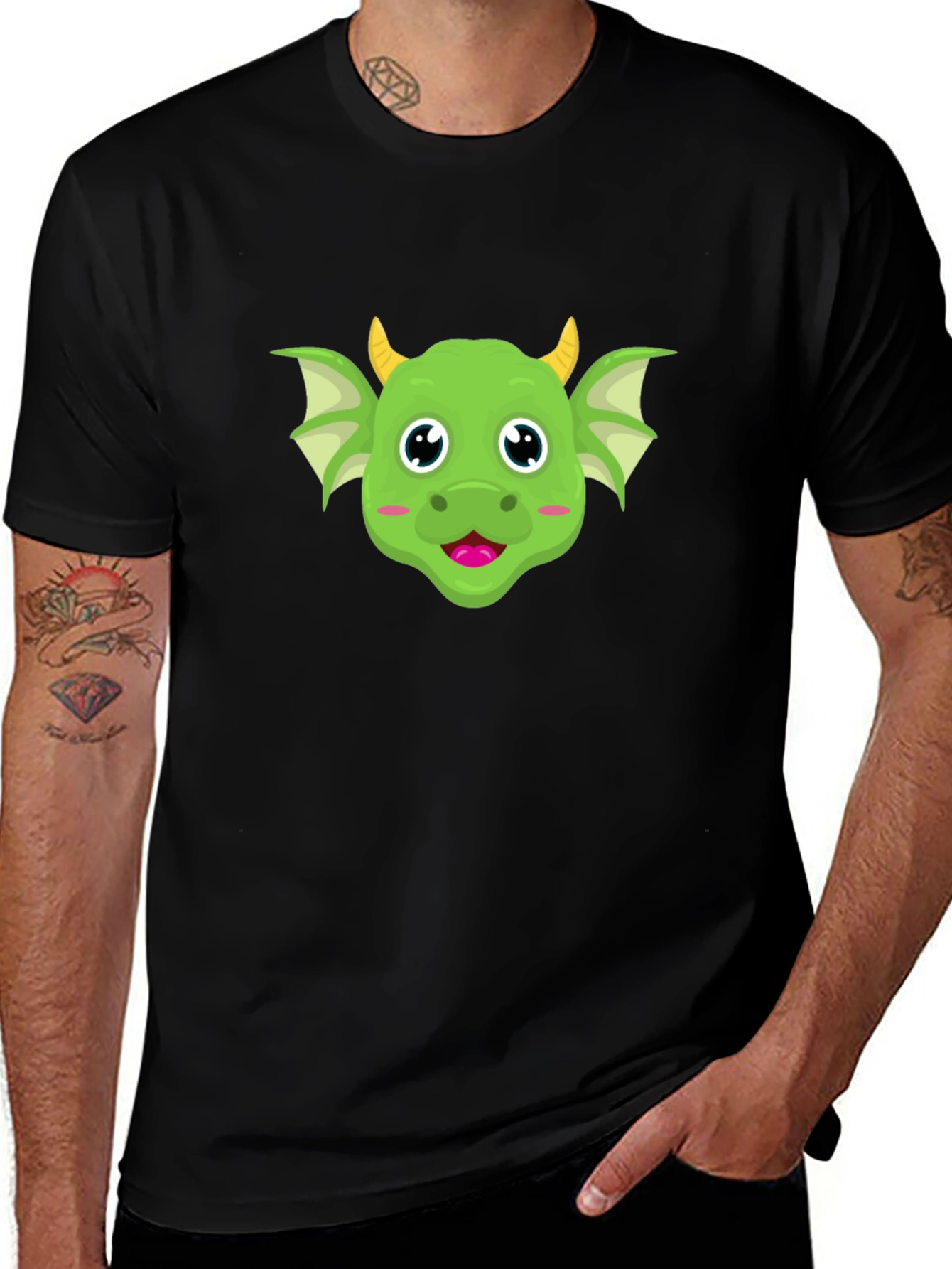 Variant 27 of Cute Dragon Cartoon Graphic Tee