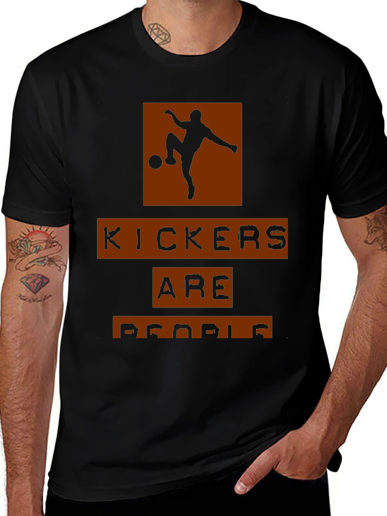 Variant 26 of Kickers are People T-Shirt - Soccer Fan Tee