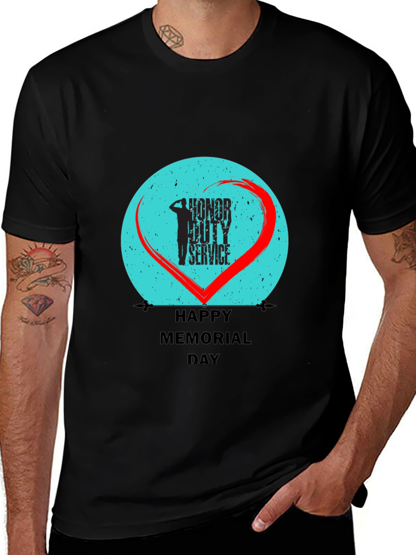 Honor Duty Service Memorial Day T-Shirt