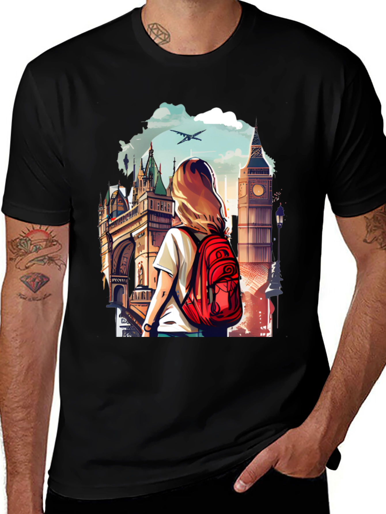 Variant 20 of London Travel Tee - Tourist T-Shirt
