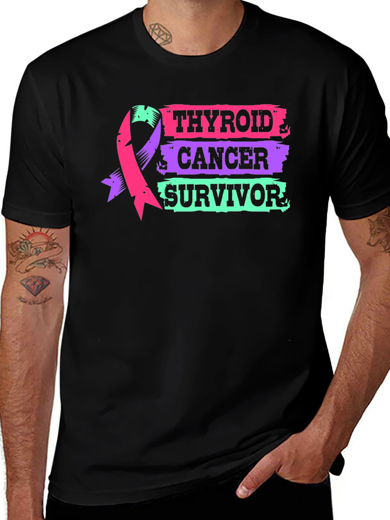 Variant 28 of Thyroid Cancer Survivor T-Shirt