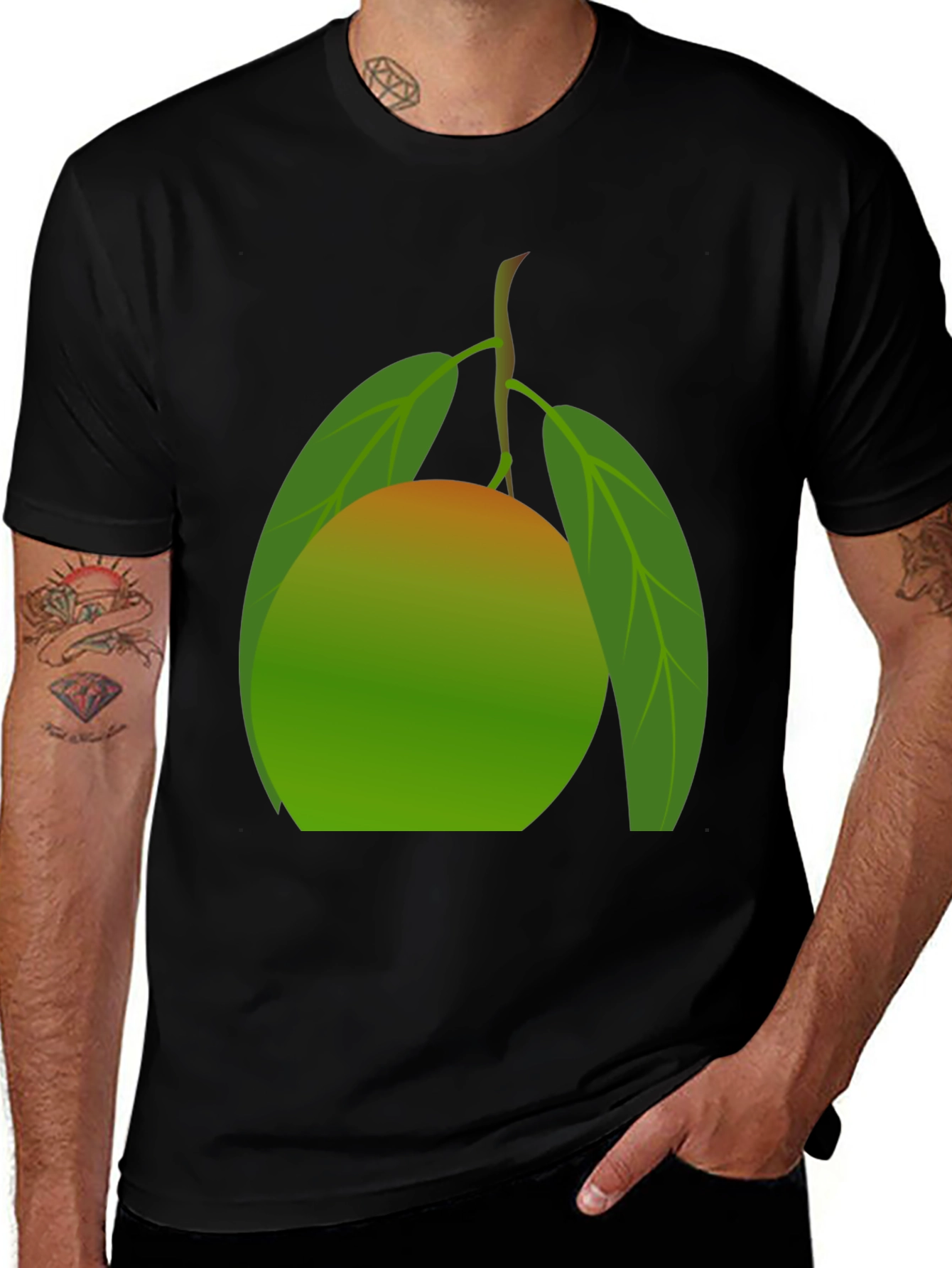 Variant 27 of Mango Graphic Tee - Fresh Fruit Design