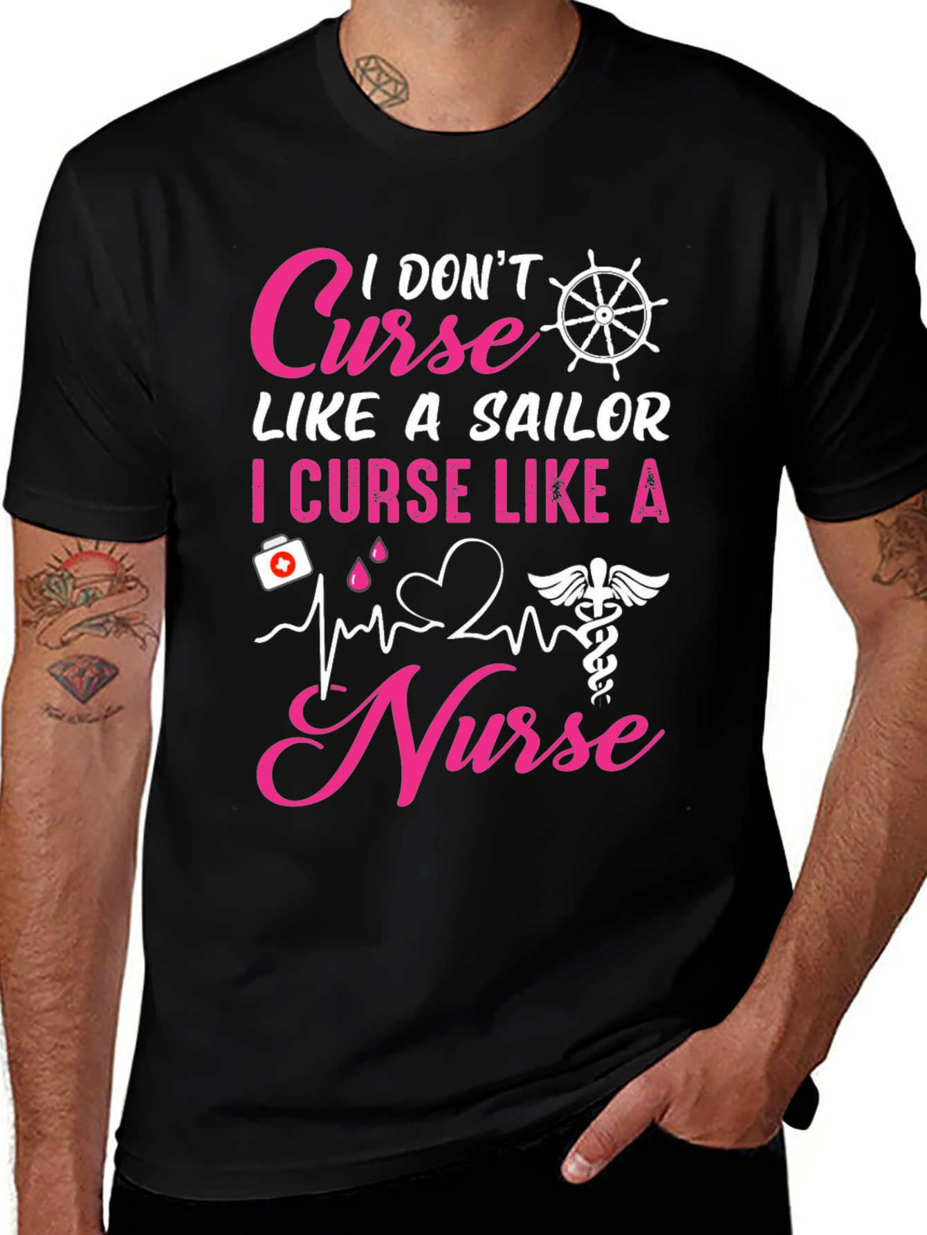 Variant 23 of I Curse Like A Nurse T-Shirt