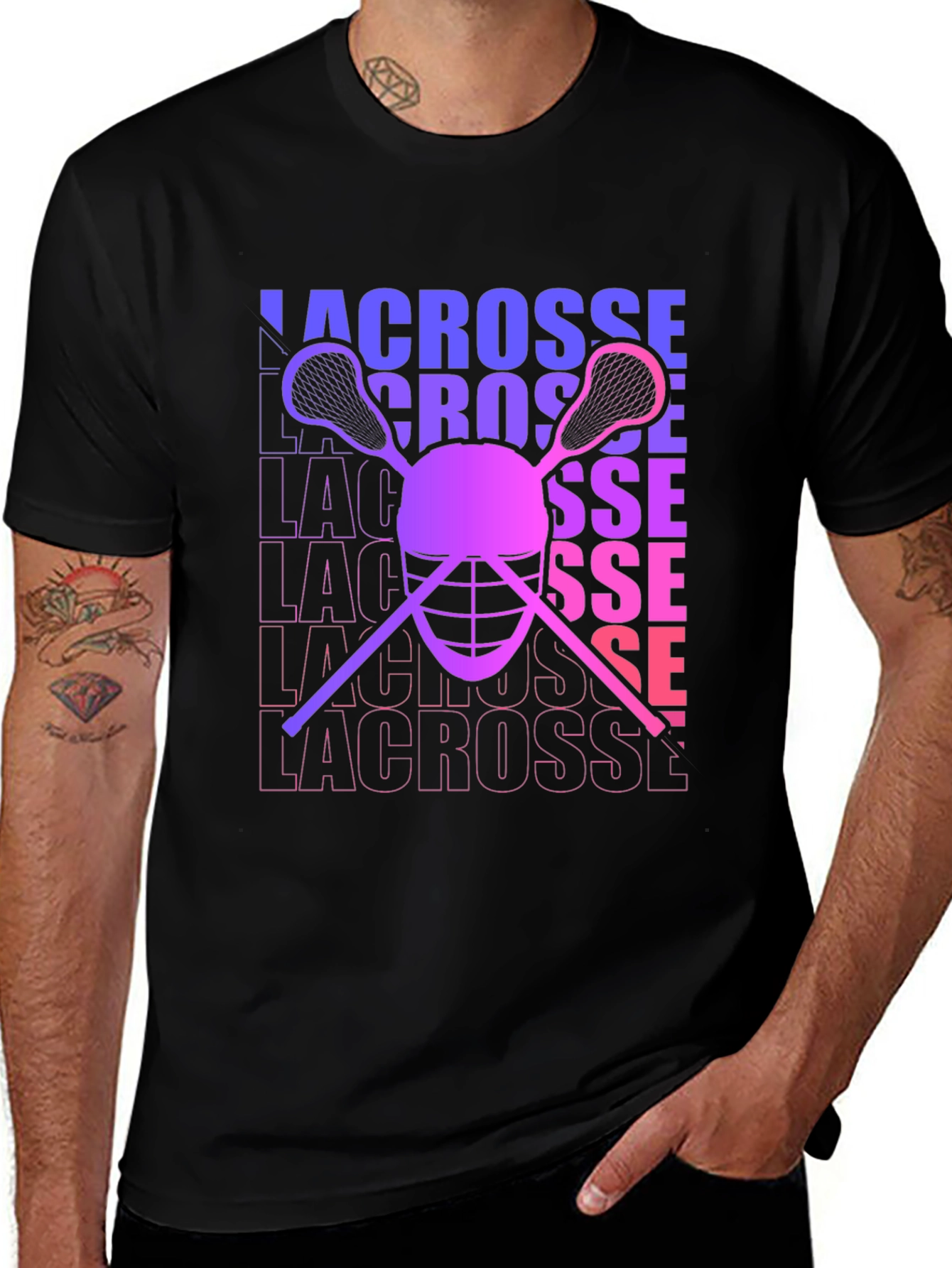 Lacrosse Graphic Tee - Sporty Casual Style
