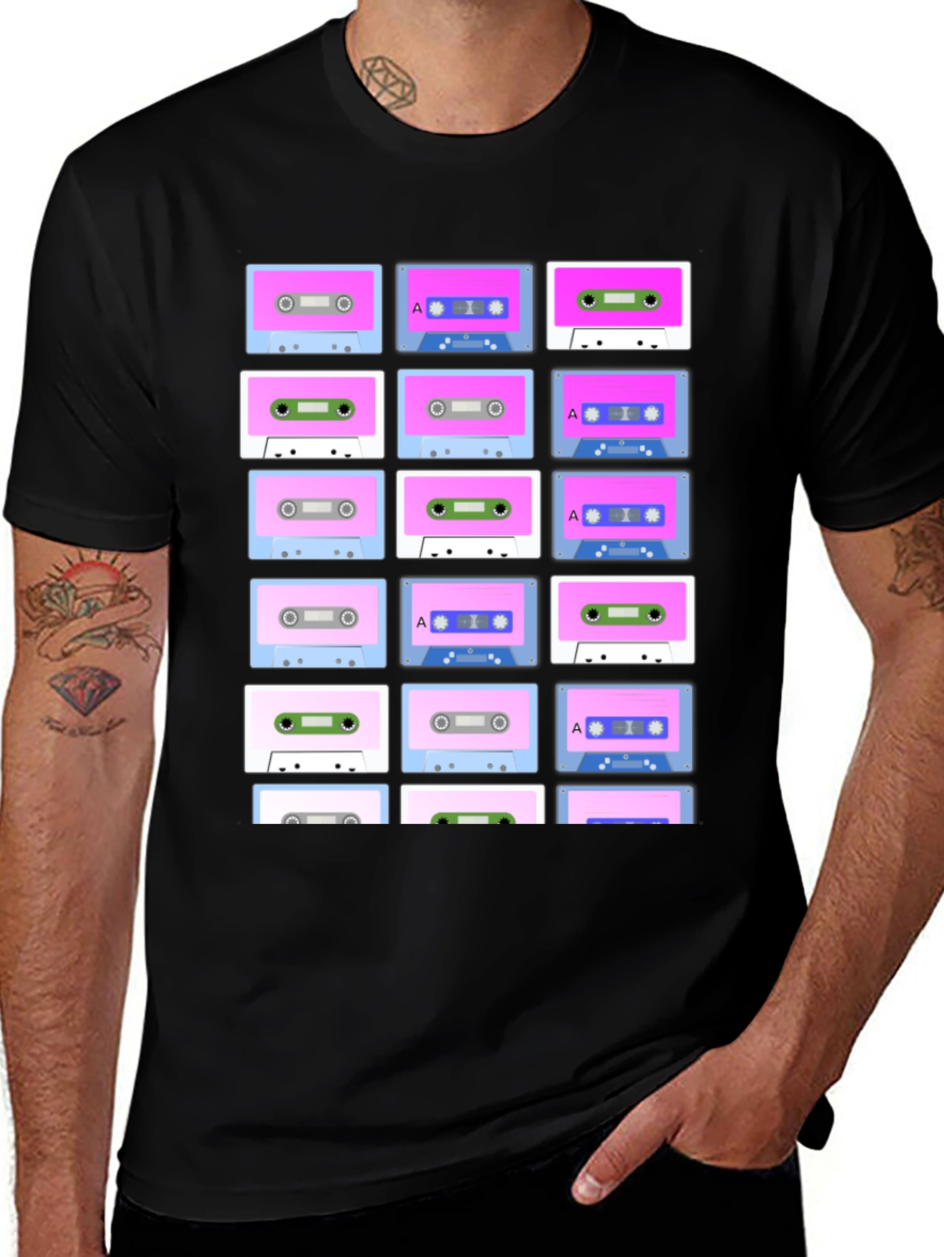 Variant 18 of Retro Cassette Tape T-Shirt - Vintage Music Lover Tee