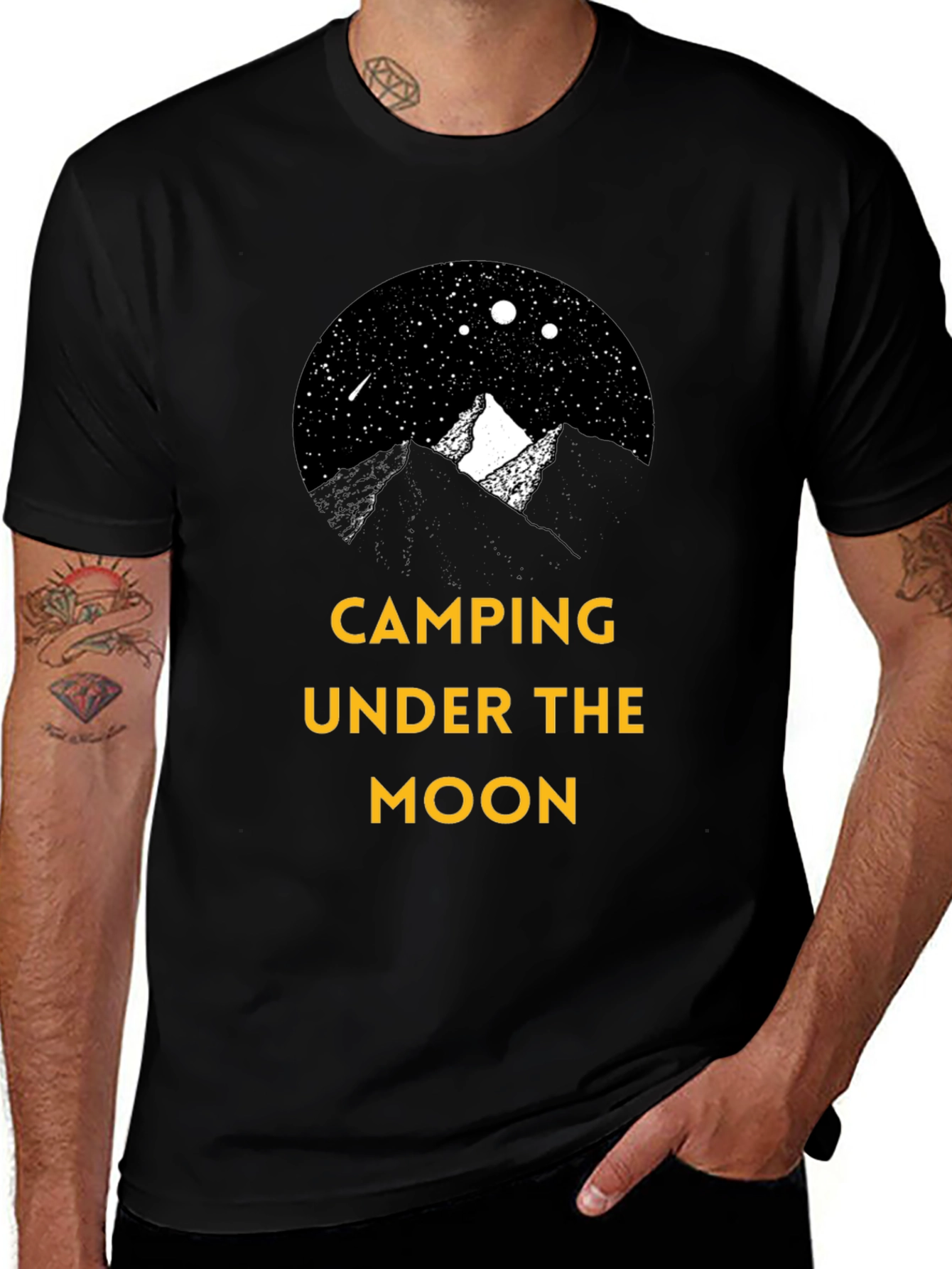Variant 30 of Camping Under the Moon Graphic T-Shirt
