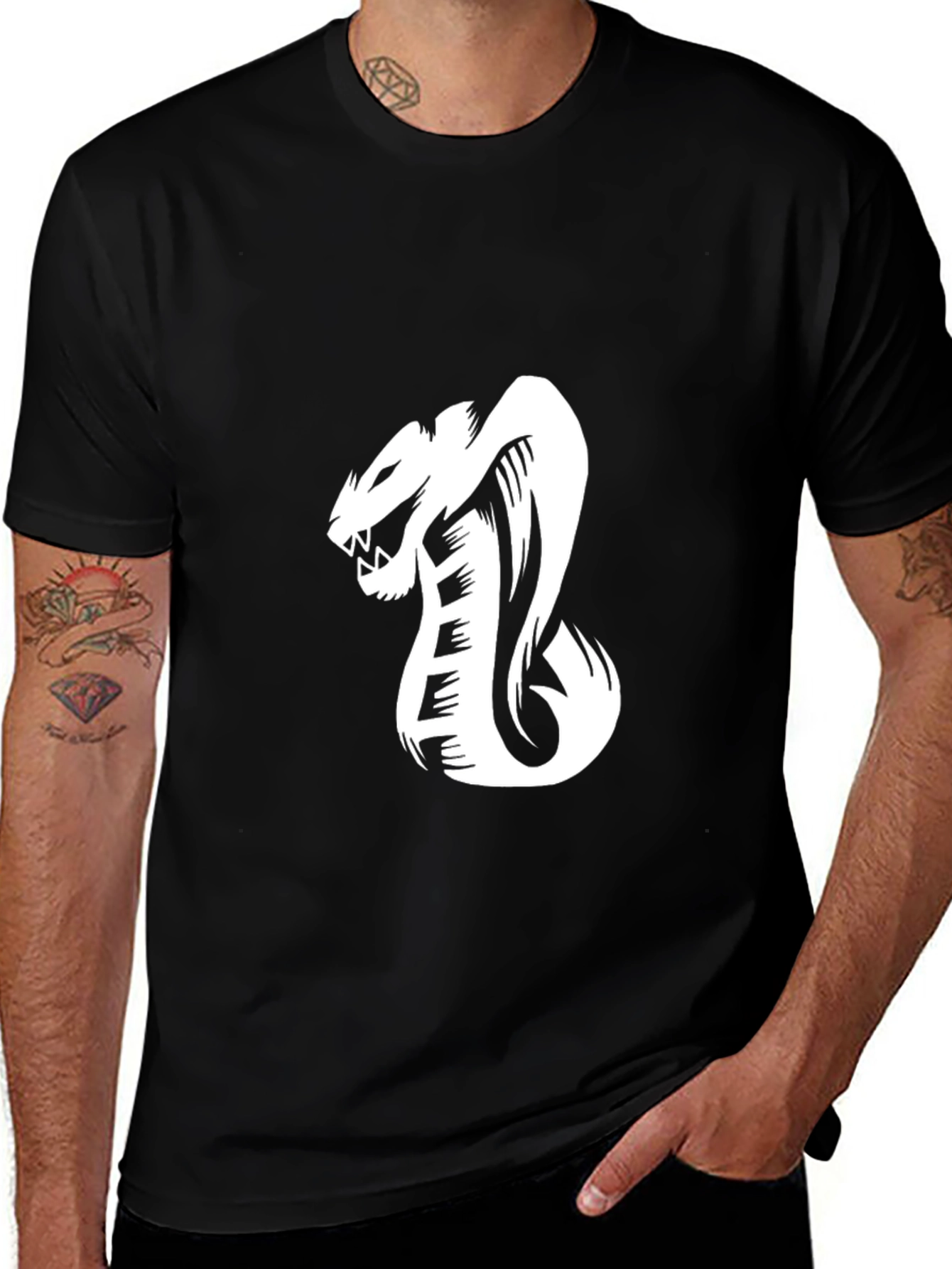 Men's Cobra Graphic Tee - Black