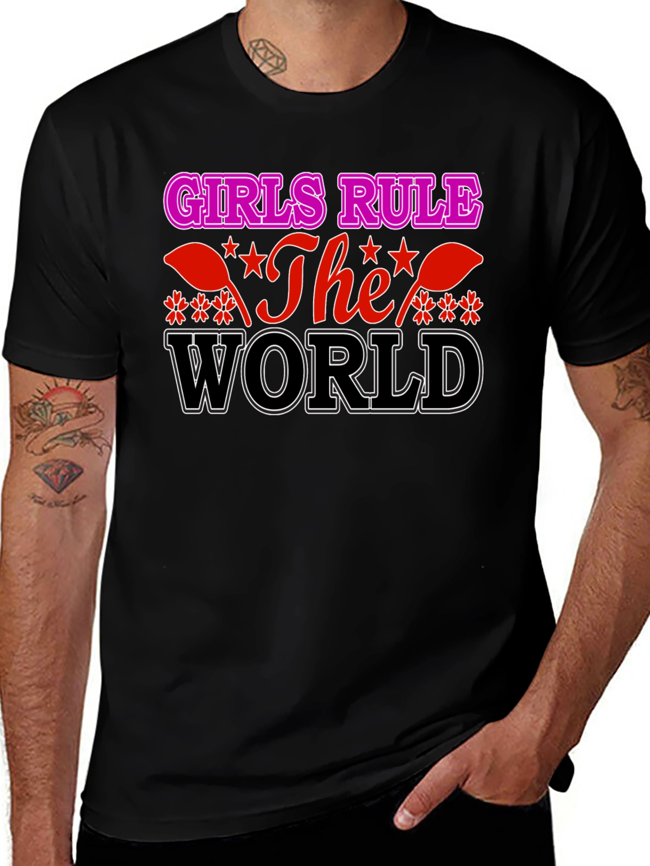 Variant 20 of Girls Rule The World Graphic Tee