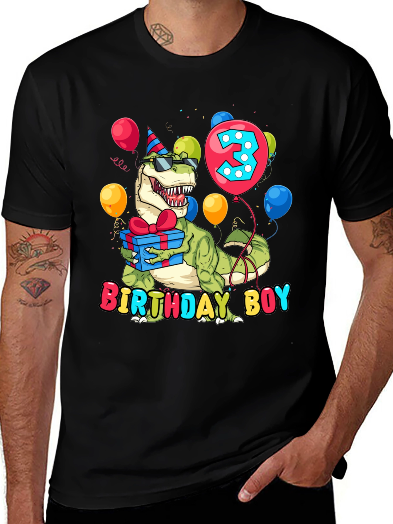 Variant 9 of Birthday Boy Dino T-Shirt