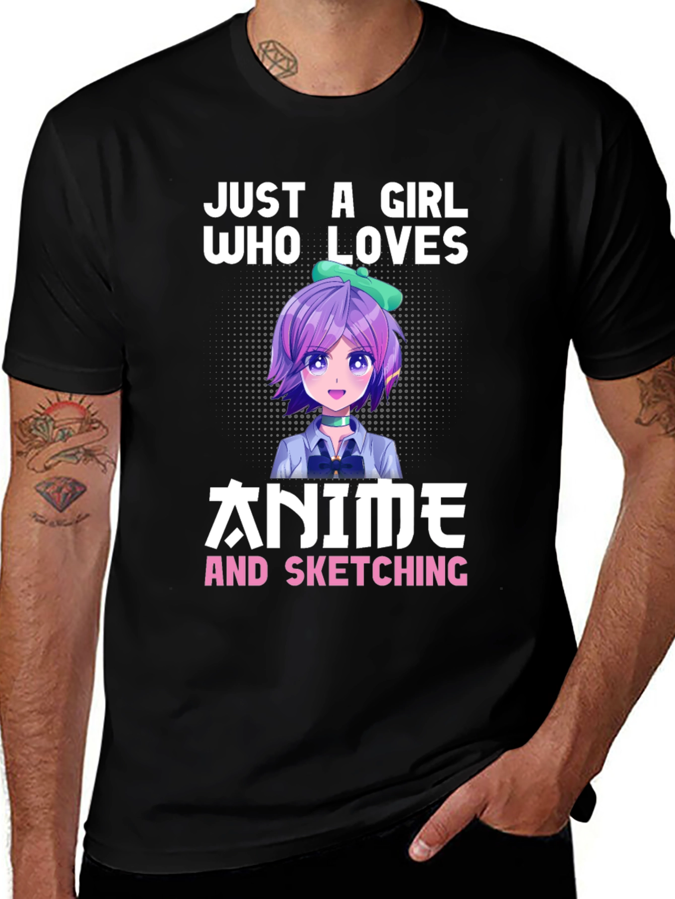 Variant 2 of Just A Girl Who Loves Anime T-Shirt