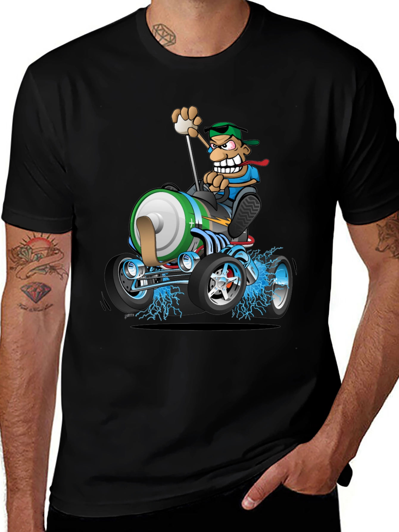 Variant 15 of Cartoon Car T-Shirt - Funny Graphic Tee