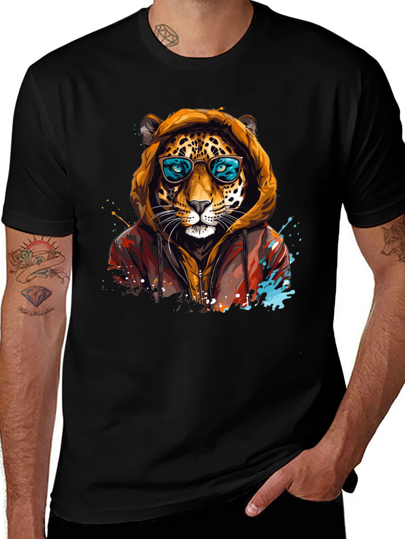 Variant 26 of Cool Cat T-Shirt - Stylish Animal Graphic Tee