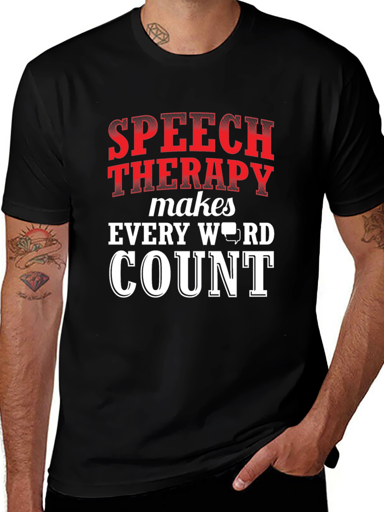 Variant 9 of Speech Therapy Makes Every Word Count T-Shirt