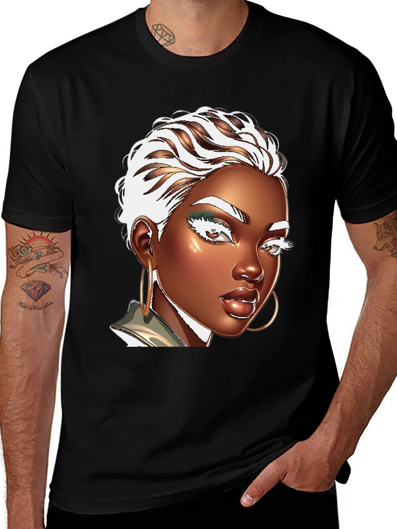 Variant 15 of Stylish Graphic Tee - Women's Portrait