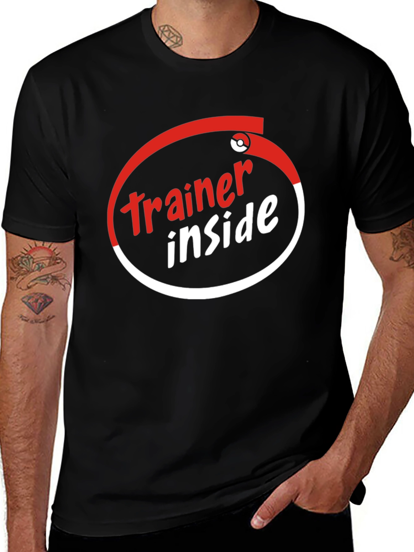 Variant 18 of Trainer Inside Graphic Tee - Black