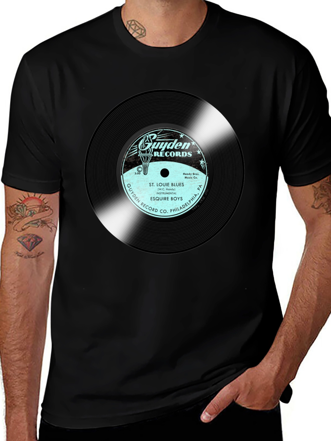 Variant 28 of Guyden Records St. Louie Blues T-Shirt