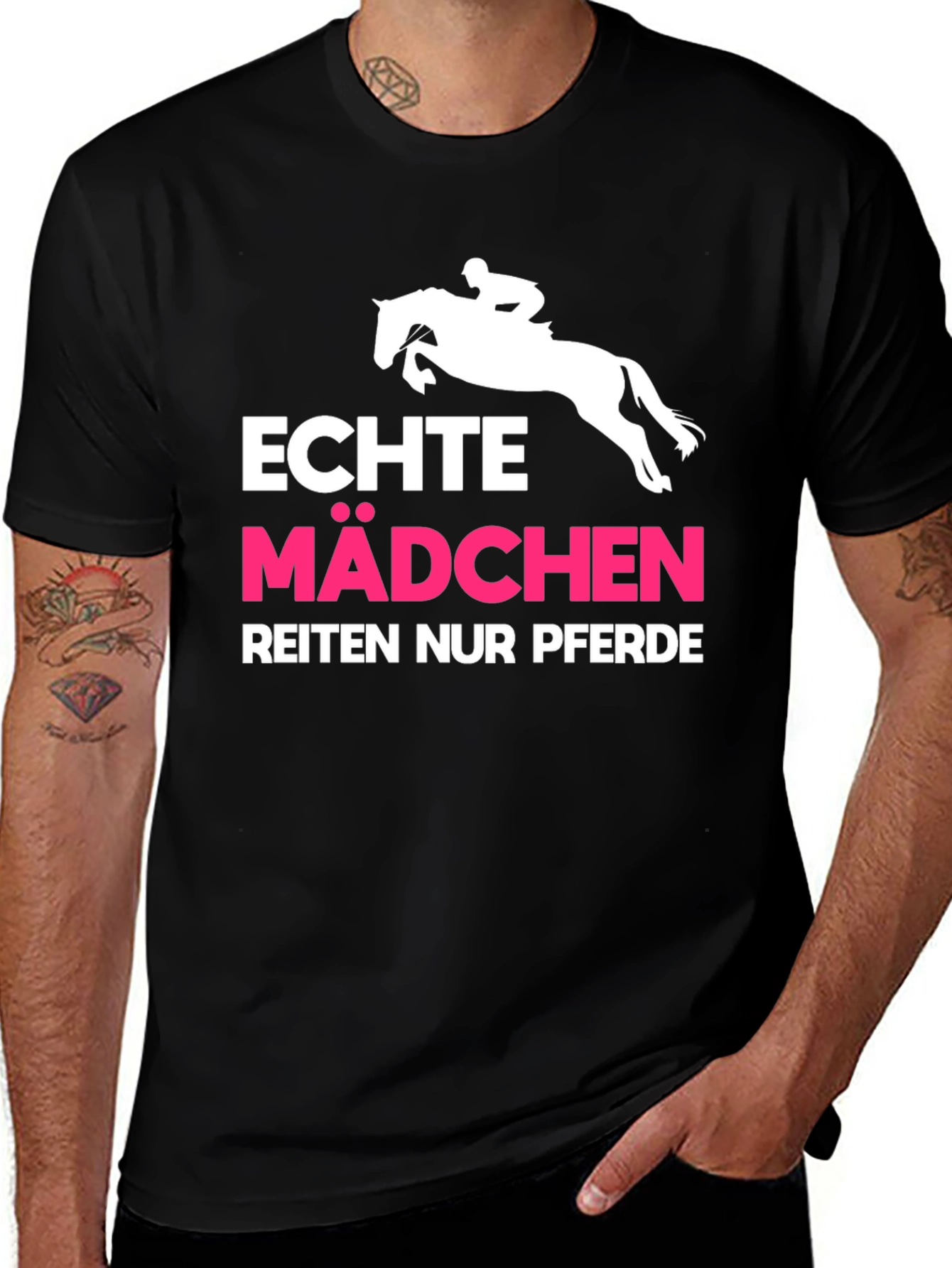 Variant 23 of Echte Mädchen Reiten Nur Pferde Graphic Tee