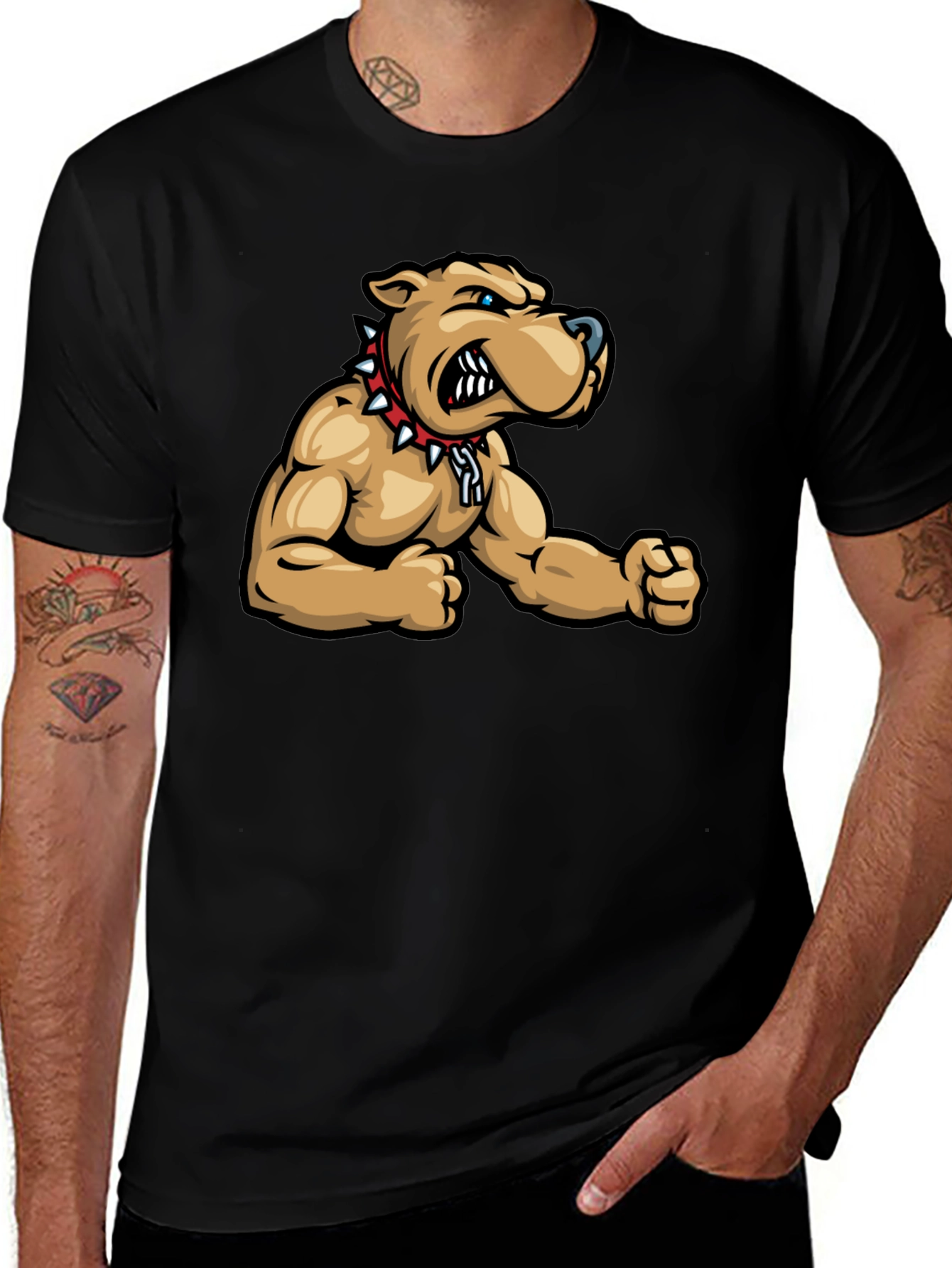 Variant 20 of Cool Bulldog Graphic T-Shirt