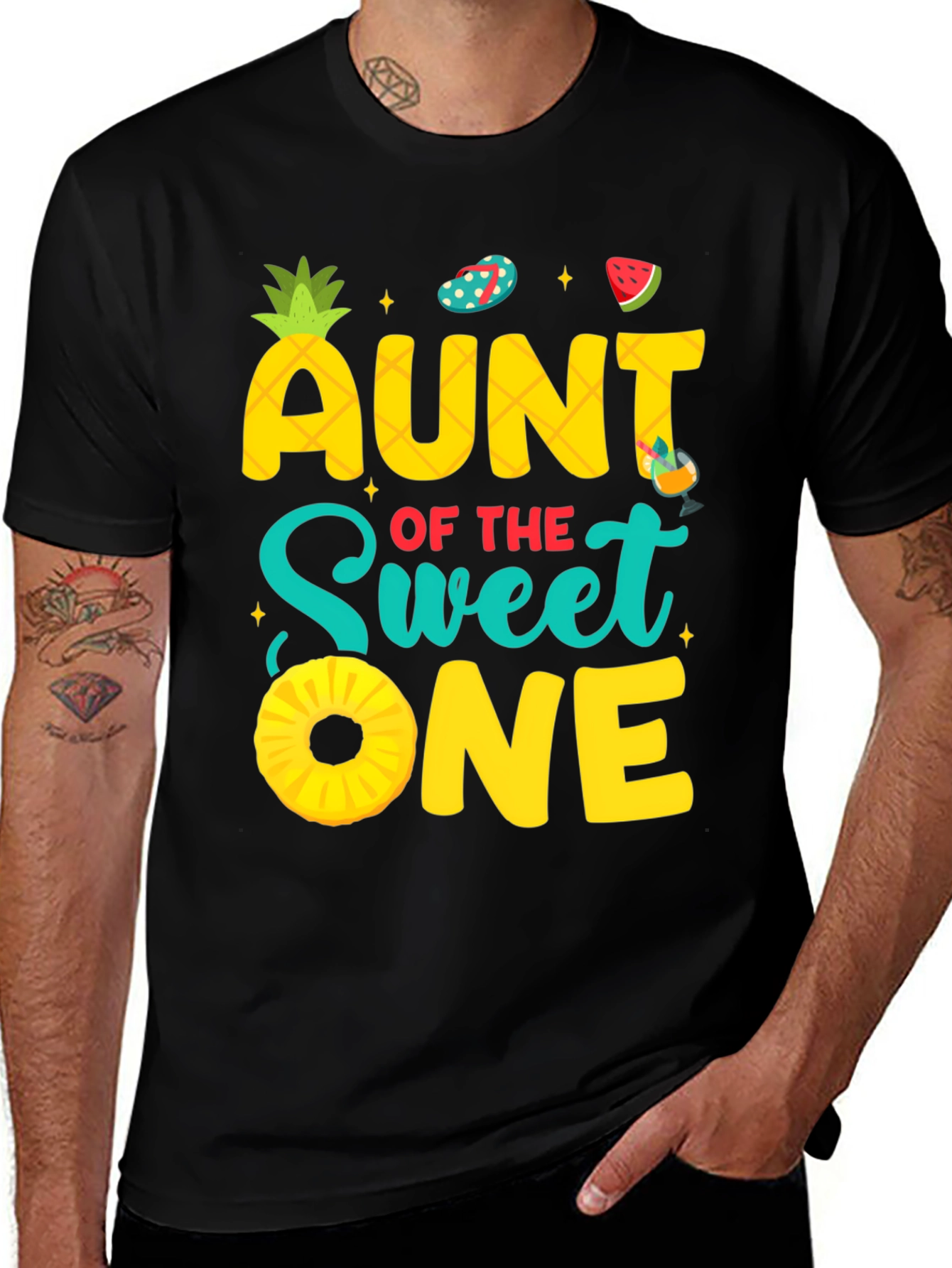 Variant 30 of Aunt of the Sweet One T-Shirt | Summer Vibes
