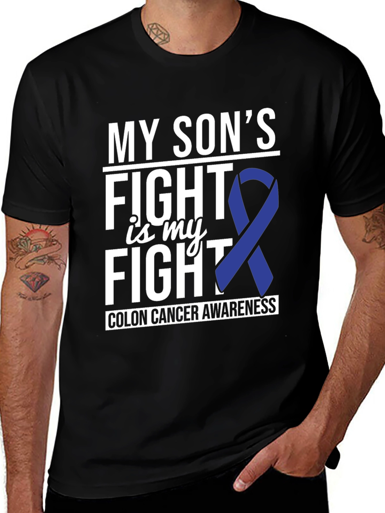 My Son's Fight is My Fight Colon Cancer Awareness T-Shirt